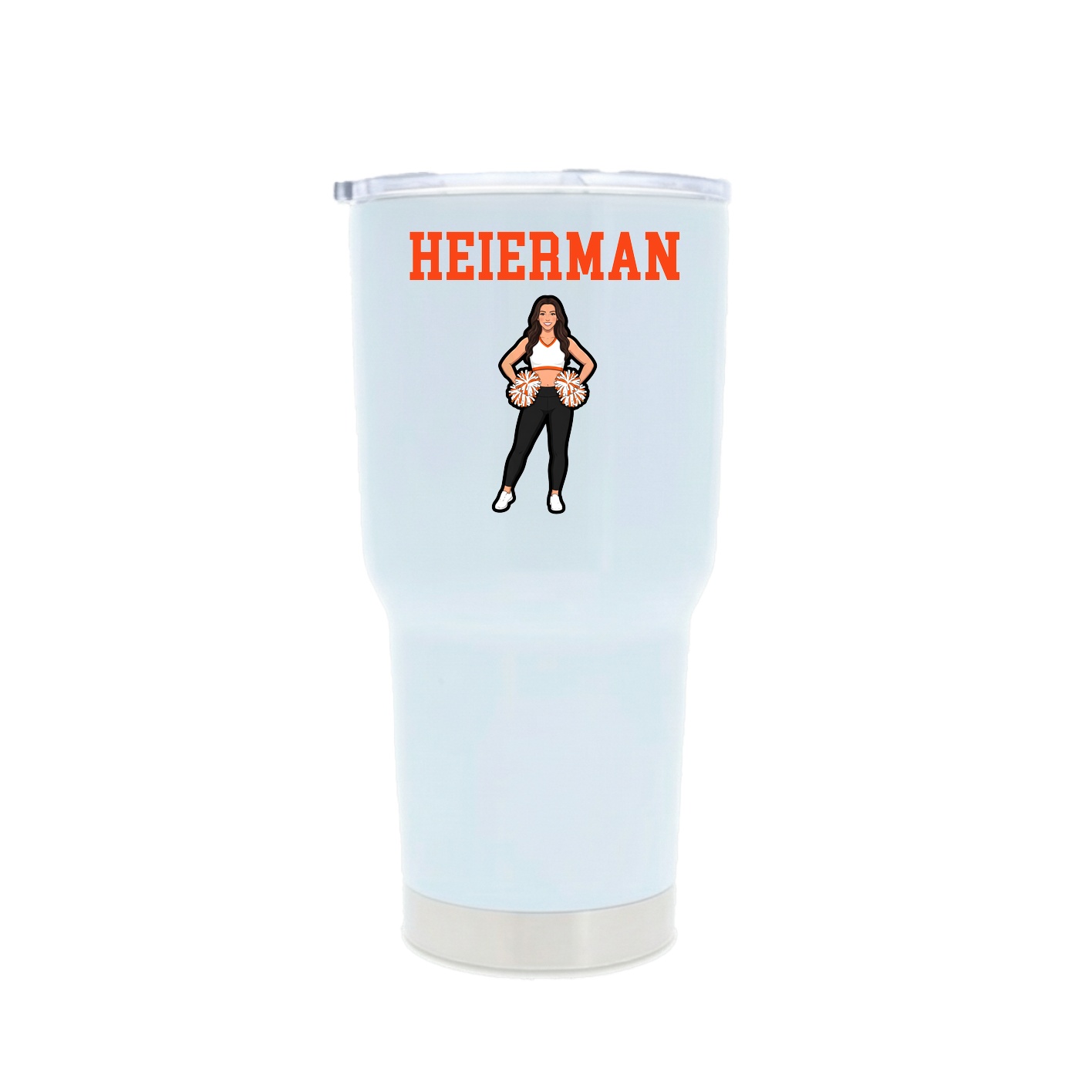 30oz Stainless Steel Tumbler — Shirsey in White