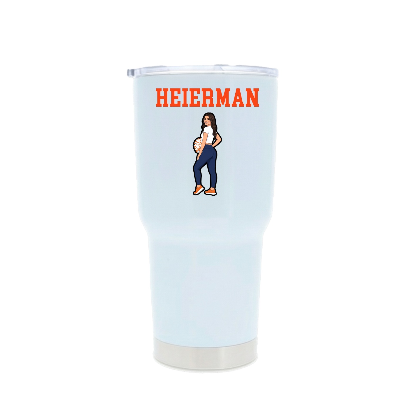 30oz Stainless Steel Tumbler — Shirsey in White