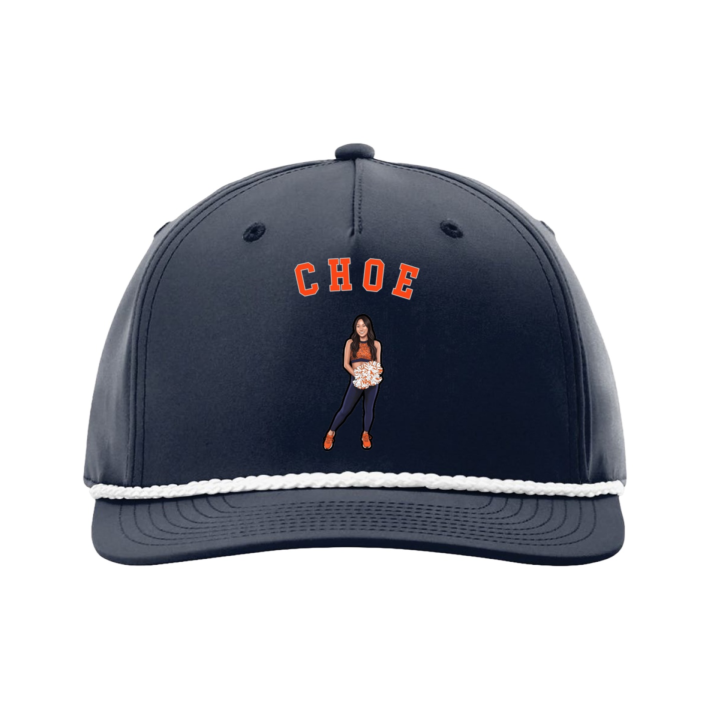 Five-Panel Classic Rope Cap — Shirsey Arch in Navy