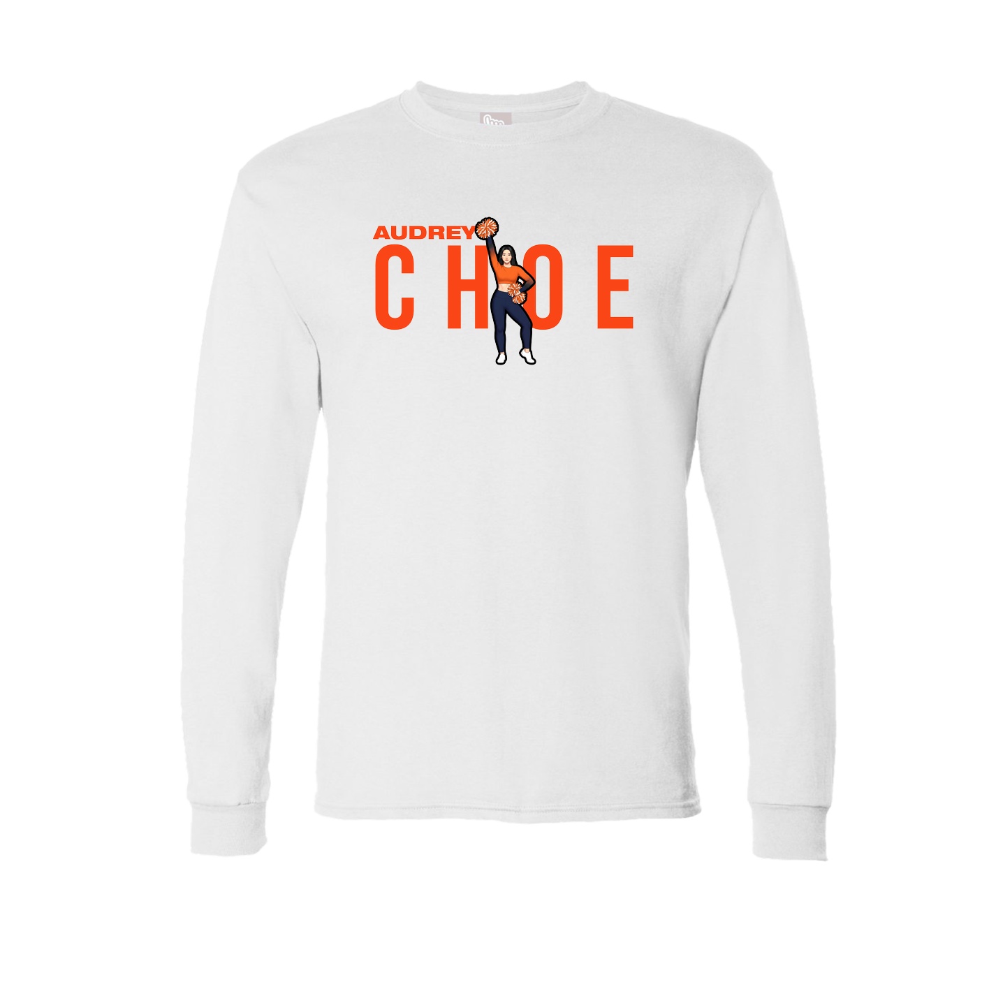 Long Sleeve Tee — Player Name in White