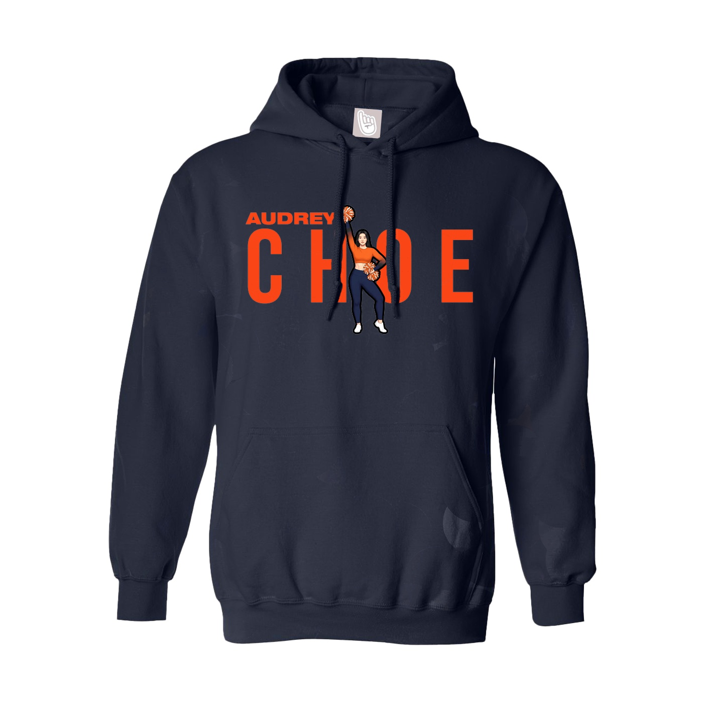 Hoodie — Player Name in Navy