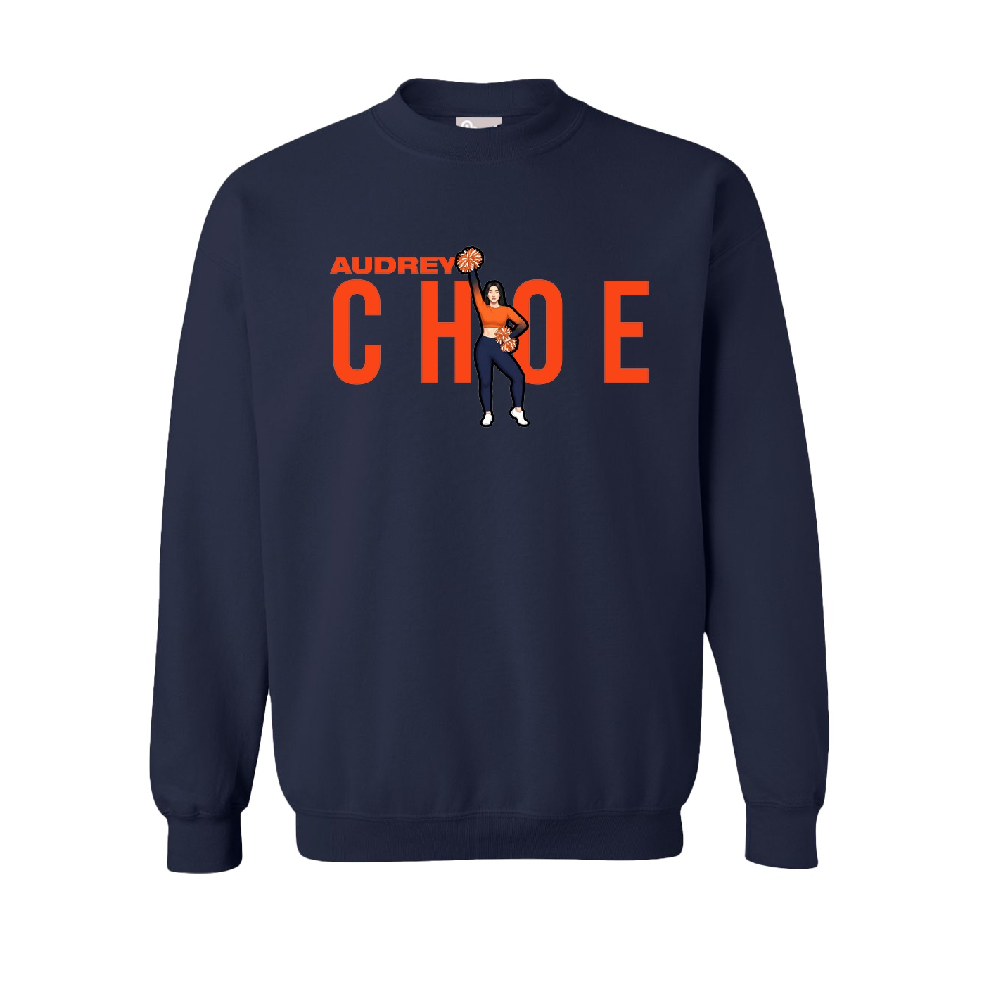 Fleece Crew — Player Name in Navy