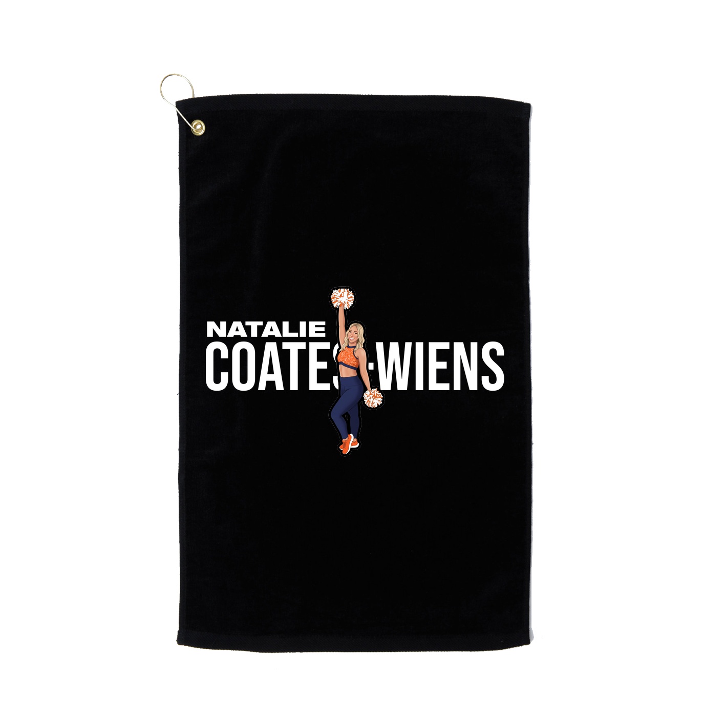 Golf Towel — Player Name in Black