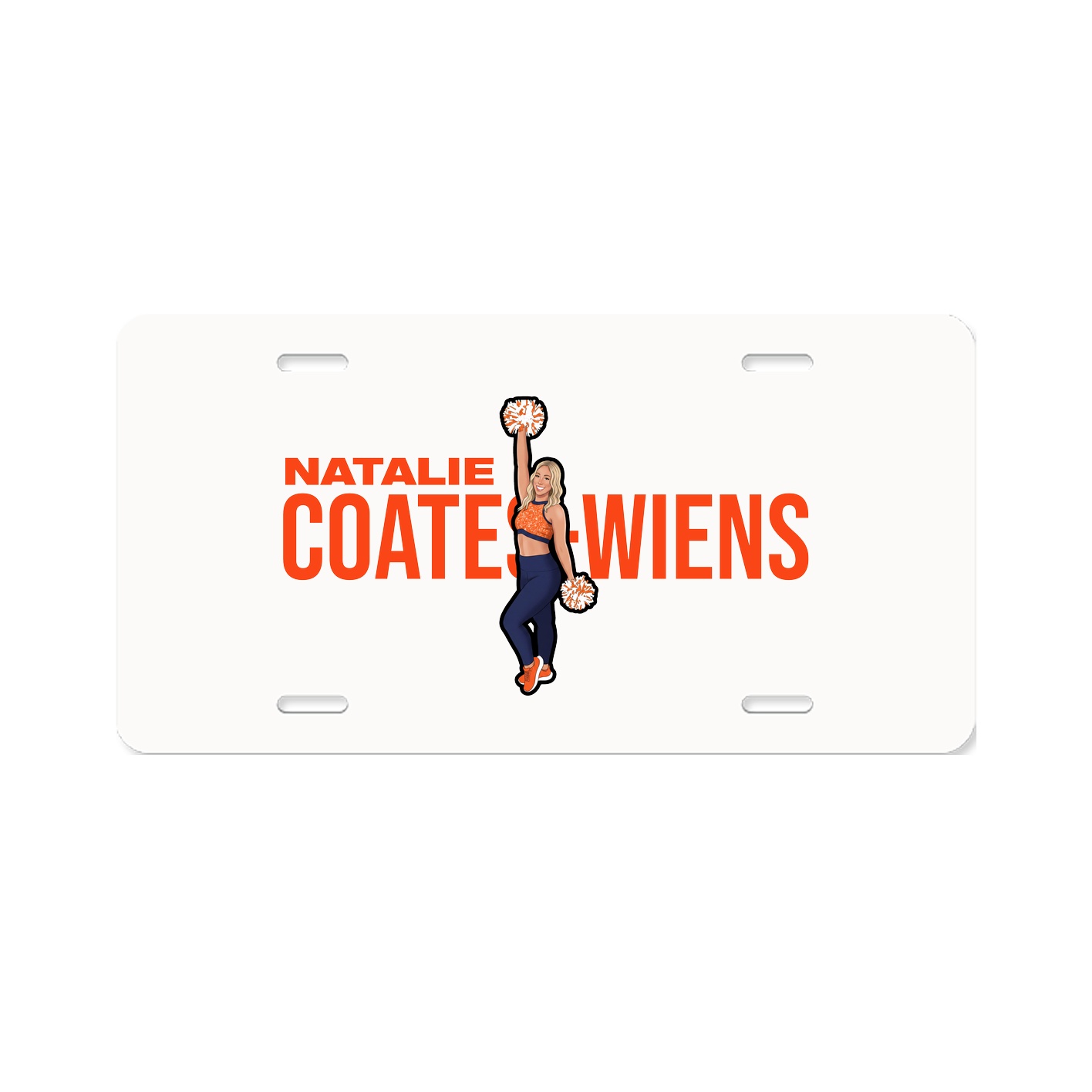 License Plate — Player Name in Classic