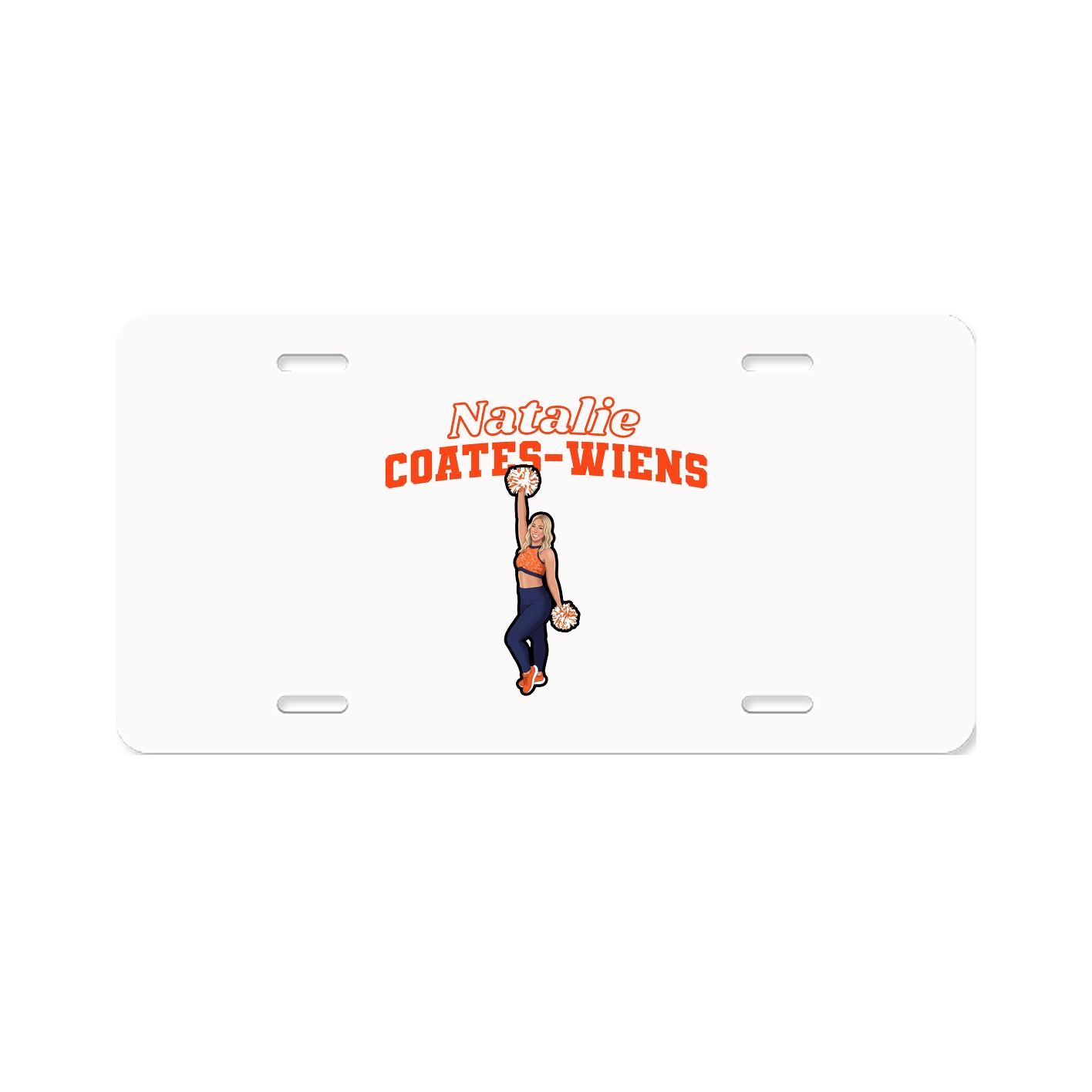 License Plate — Name Arch in Classic