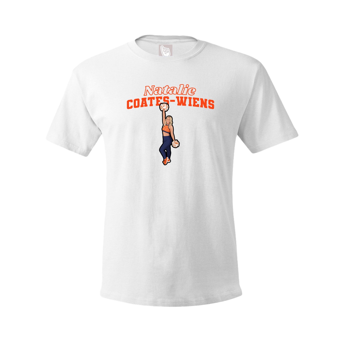 Youth Tee — Name Arch in White