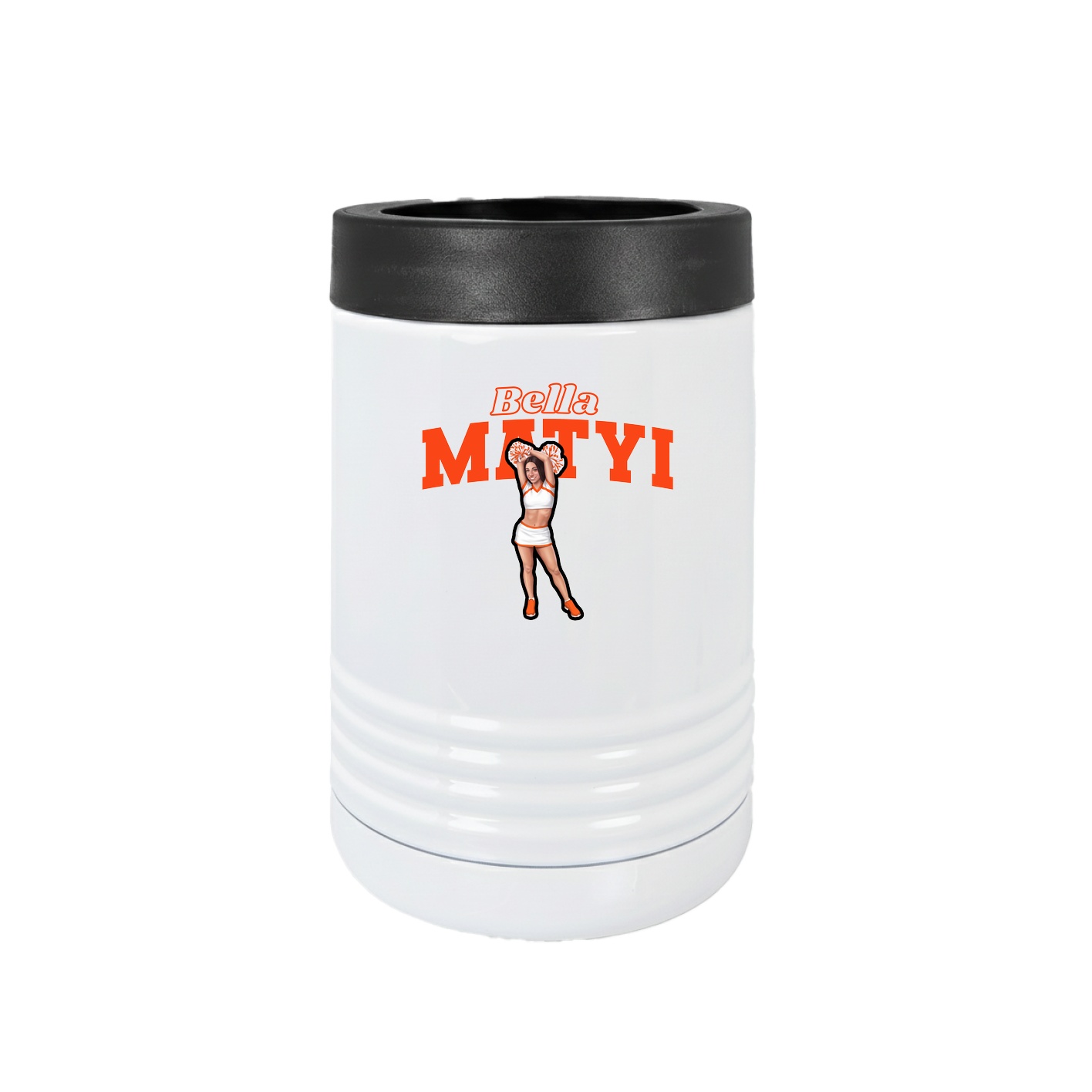 Beverage Holder — Name Arch in White