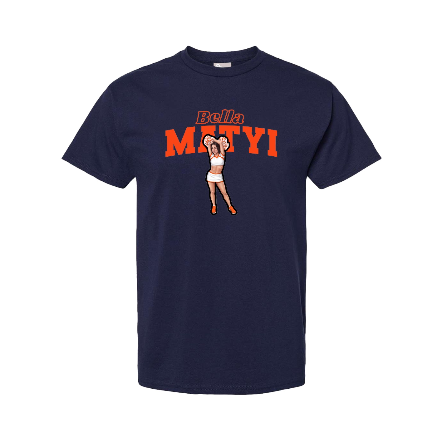 Youth Tee — Name Arch in Navy