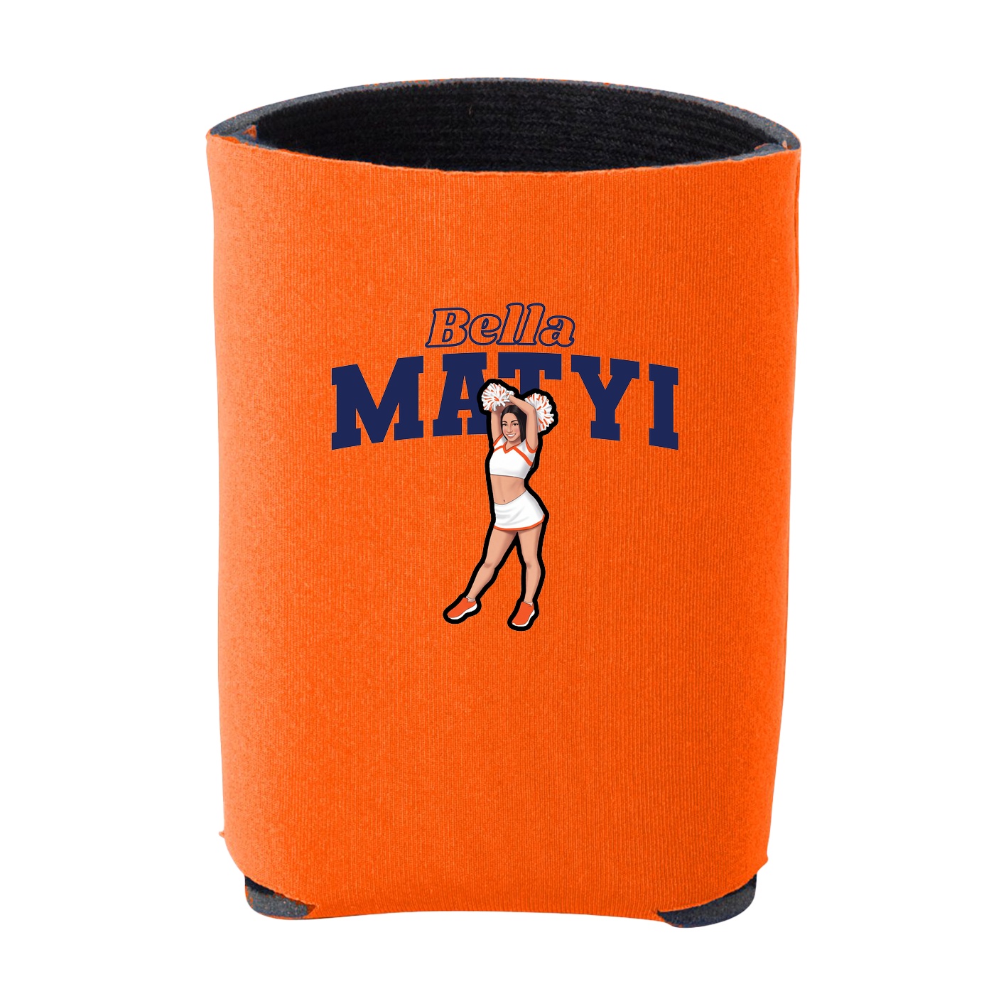 Can Holder — Name Arch in Orange
