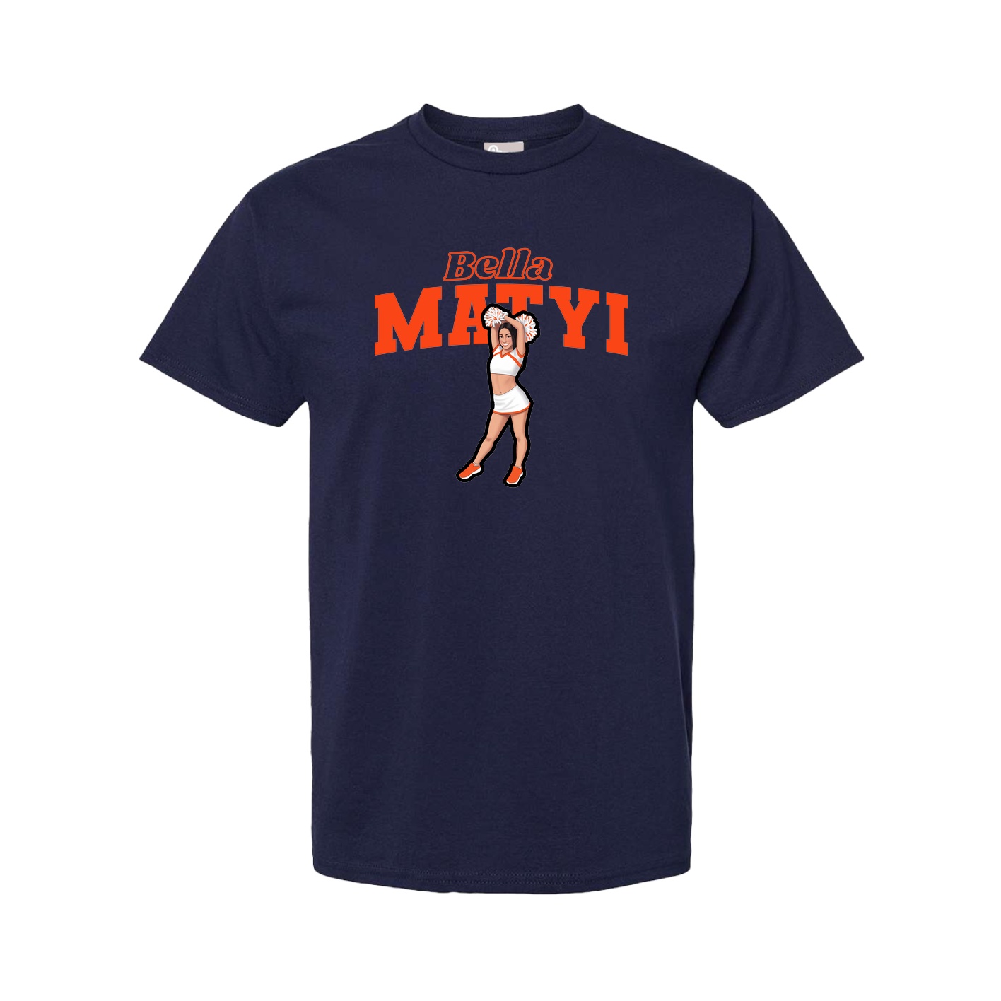 Youth Tee — Name Arch in Navy