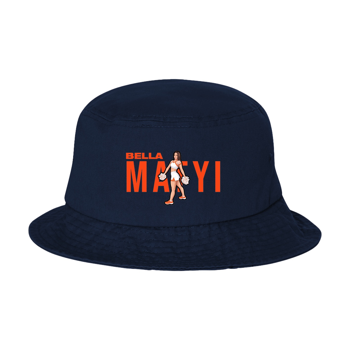 Bucket Cap — Player Name in Navy