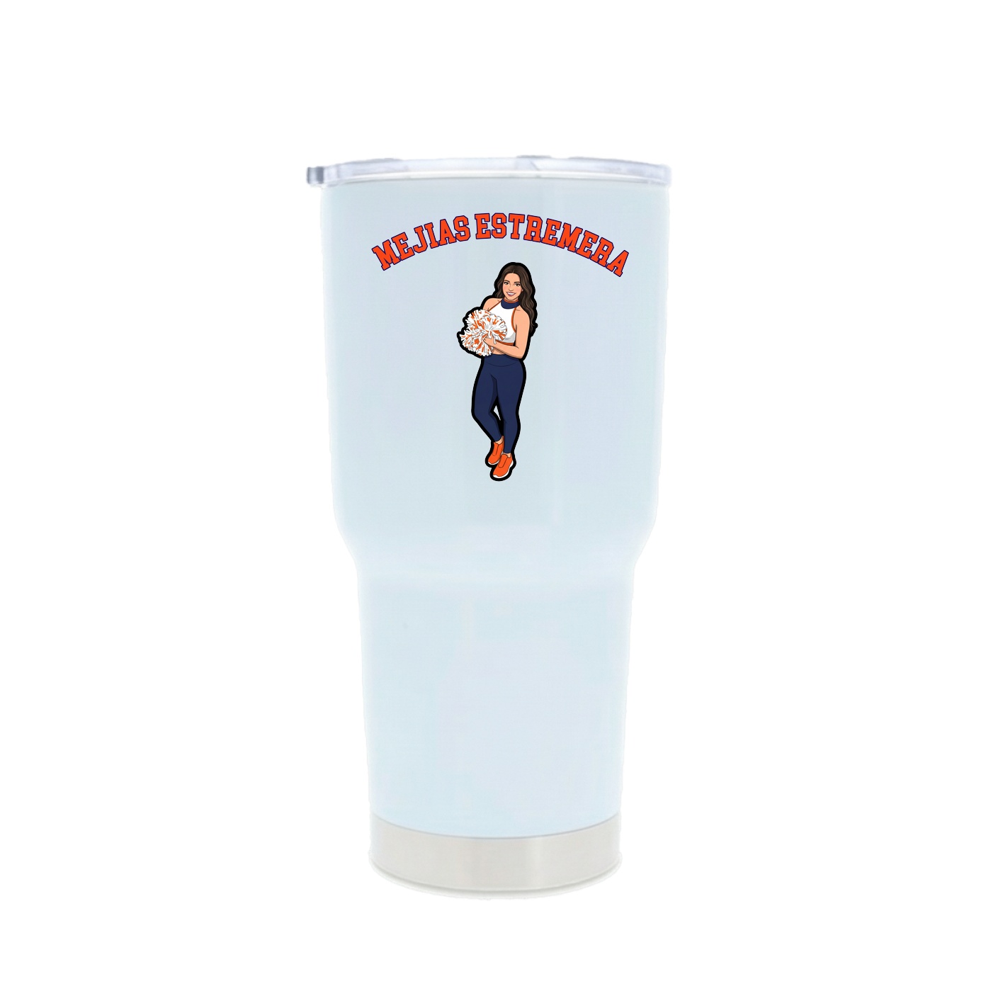 30oz Stainless Steel Tumbler — Shirsey Arch in White