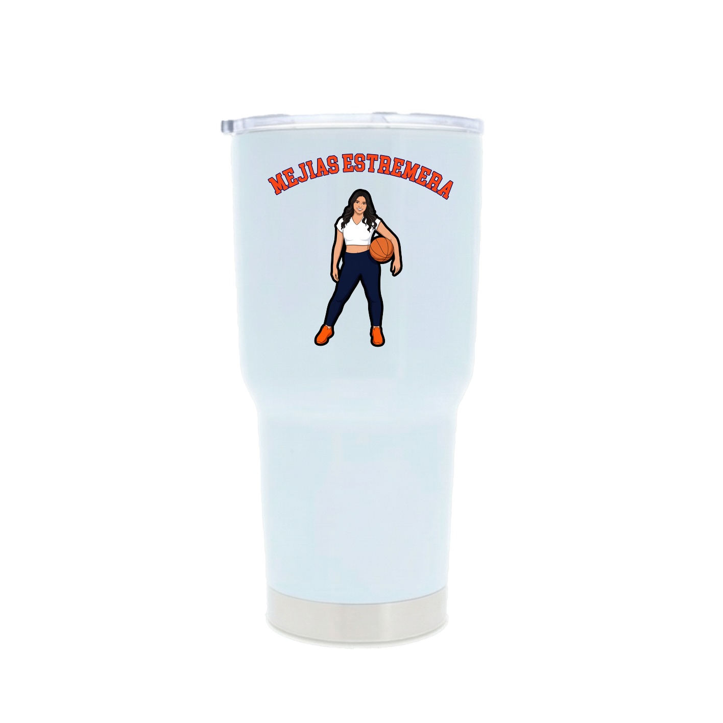 30oz Stainless Steel Tumbler — Shirsey Arch in White