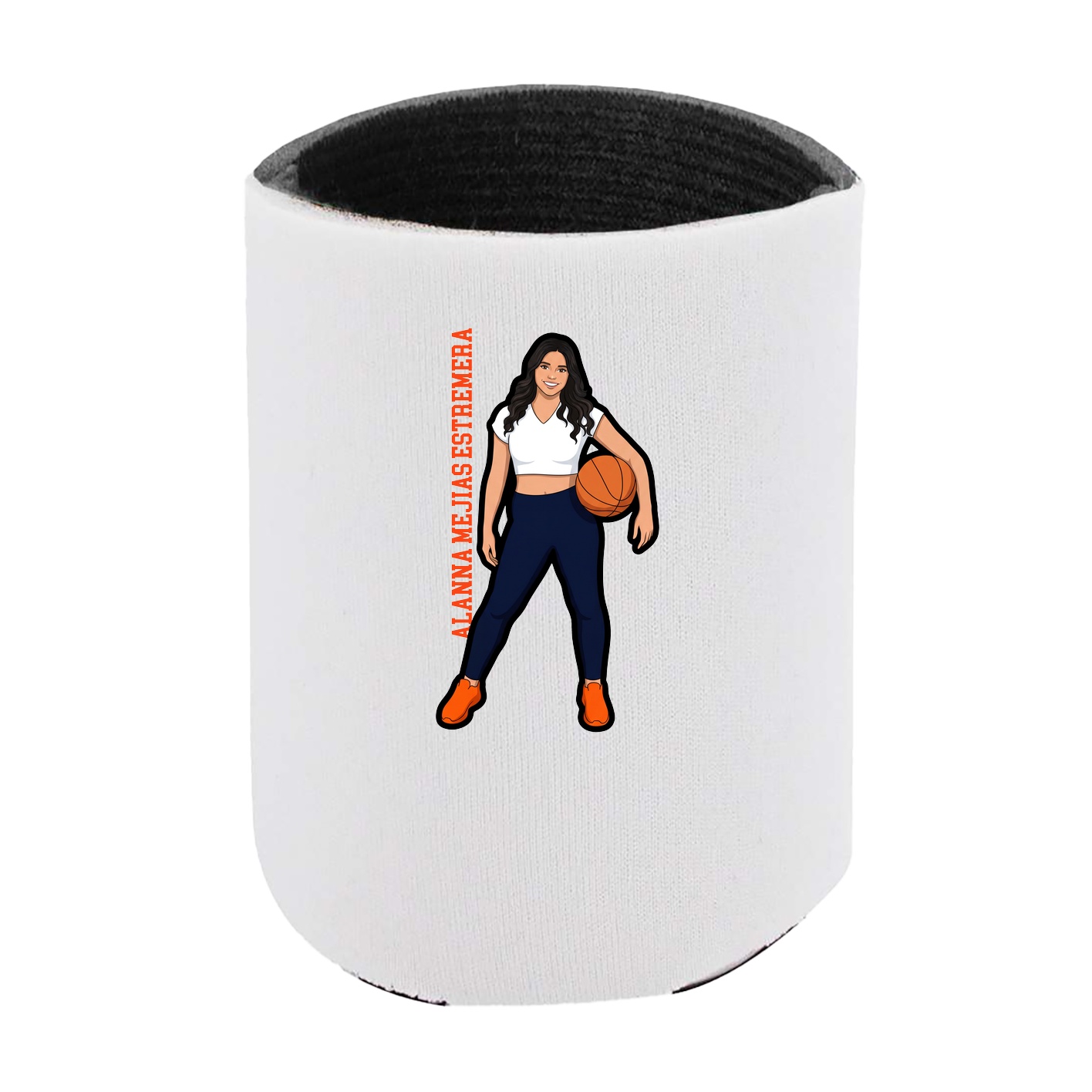 Can Holder — Name Vertical in White