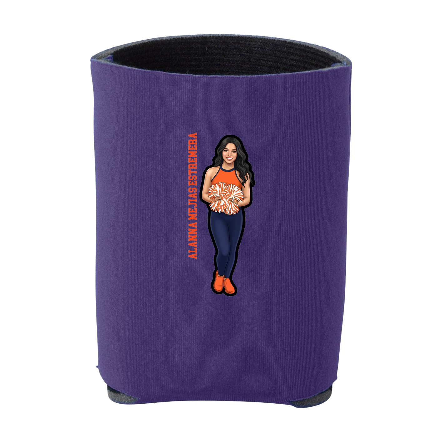 Can Holder — Name Vertical in Purple