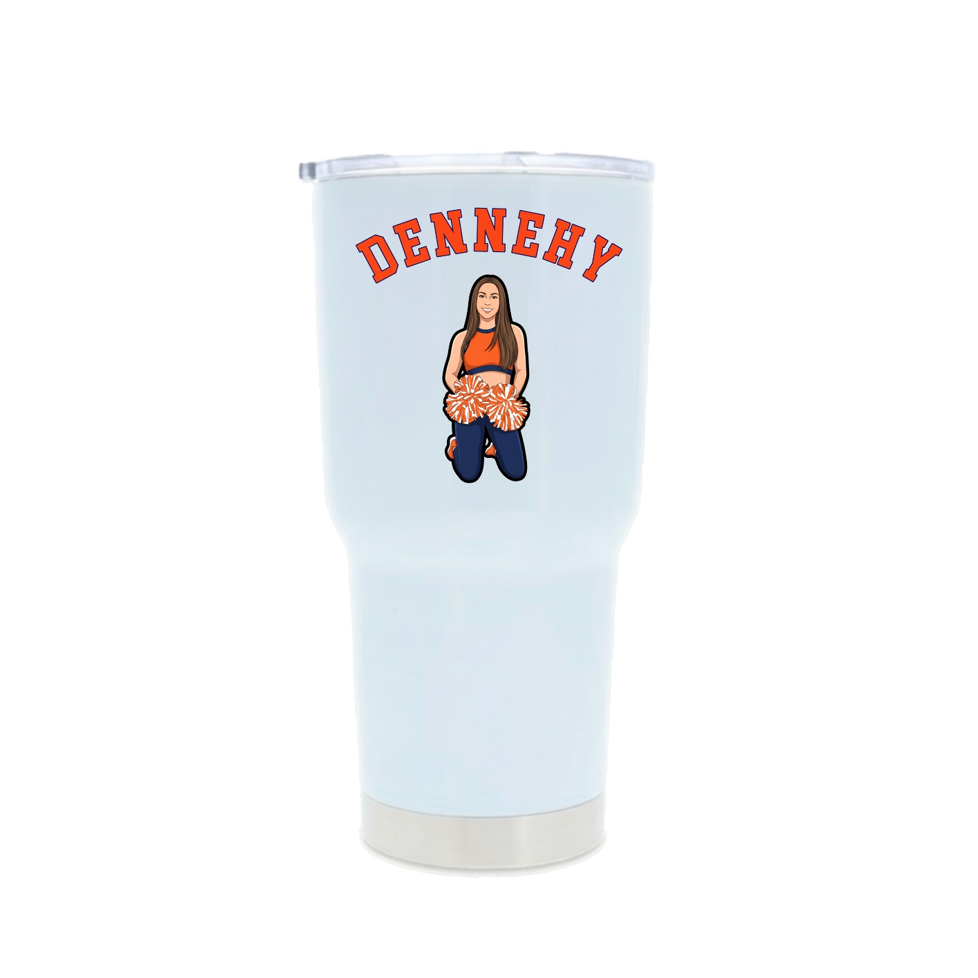 30oz Stainless Steel Tumbler — Shirsey Arch in White