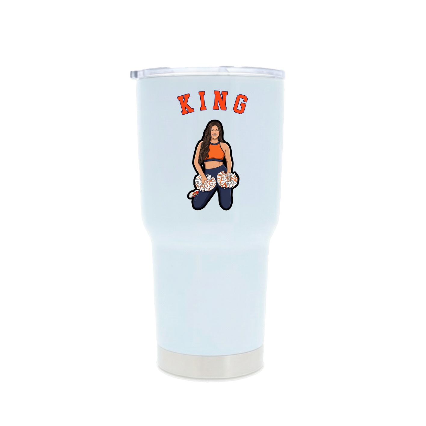 30oz Stainless Steel Tumbler — Shirsey Arch in White