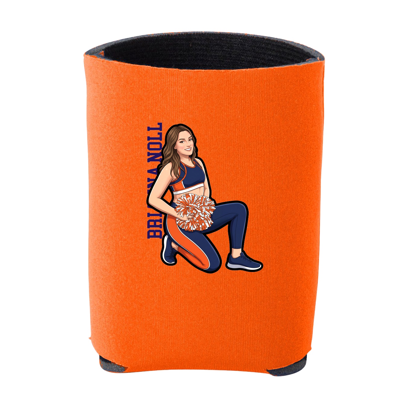 Can Holder — Name Vertical in Orange