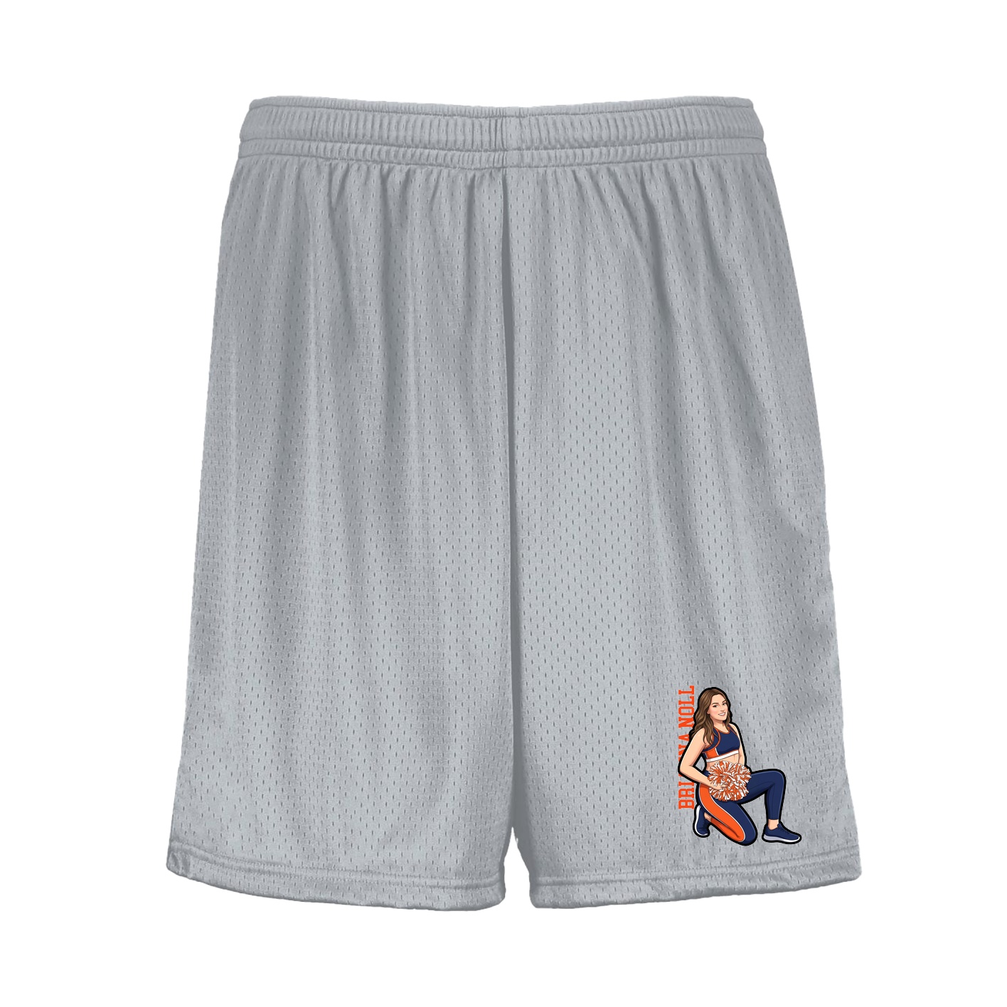 Shorts — Name Vertical in Silver