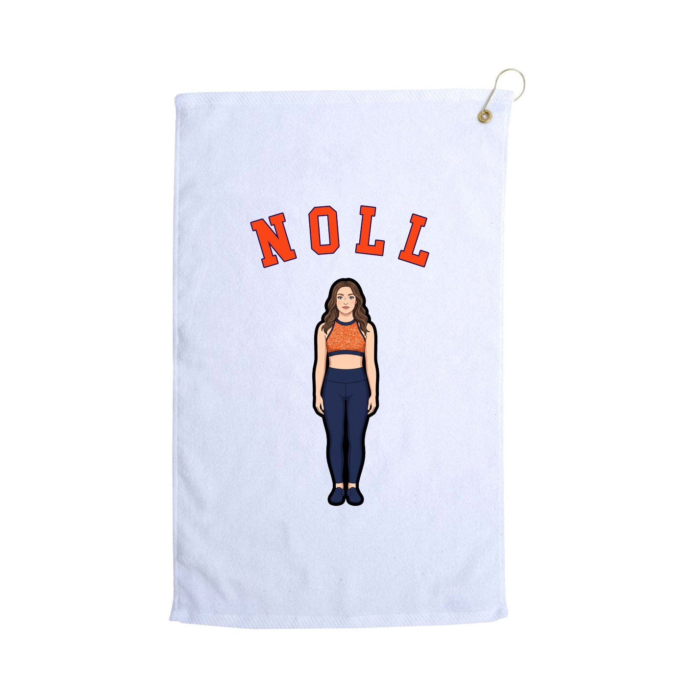 Golf Towel — Shirsey Arch in White