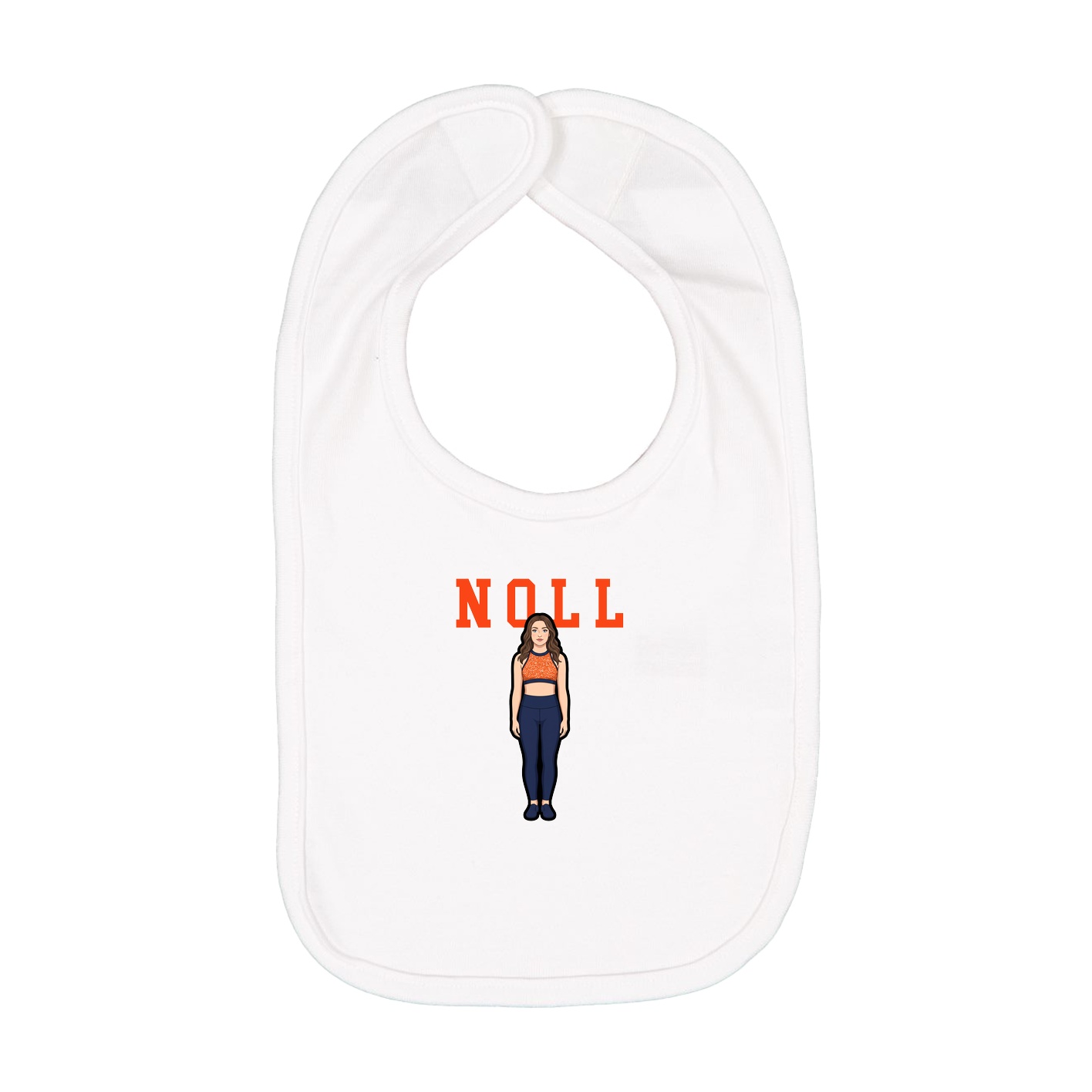Infant Bib — Shirsey in White