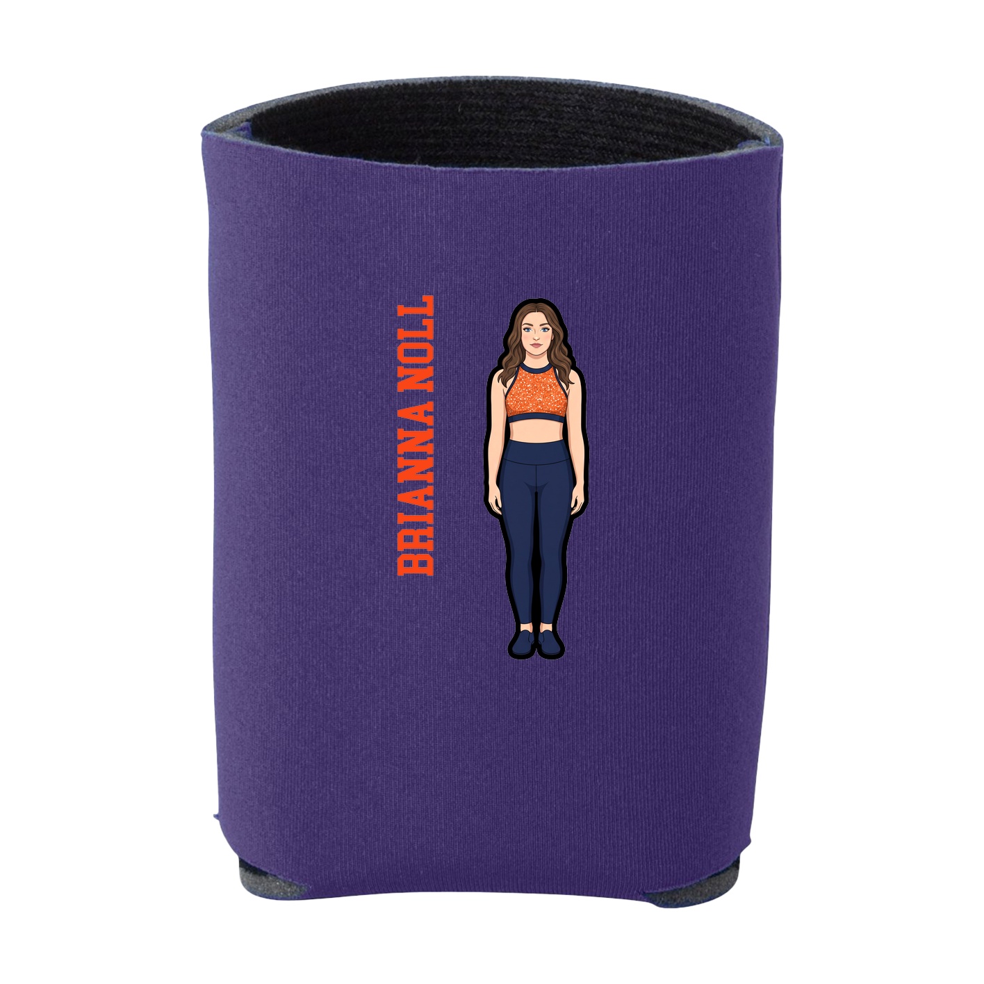 Can Holder — Name Vertical in Purple