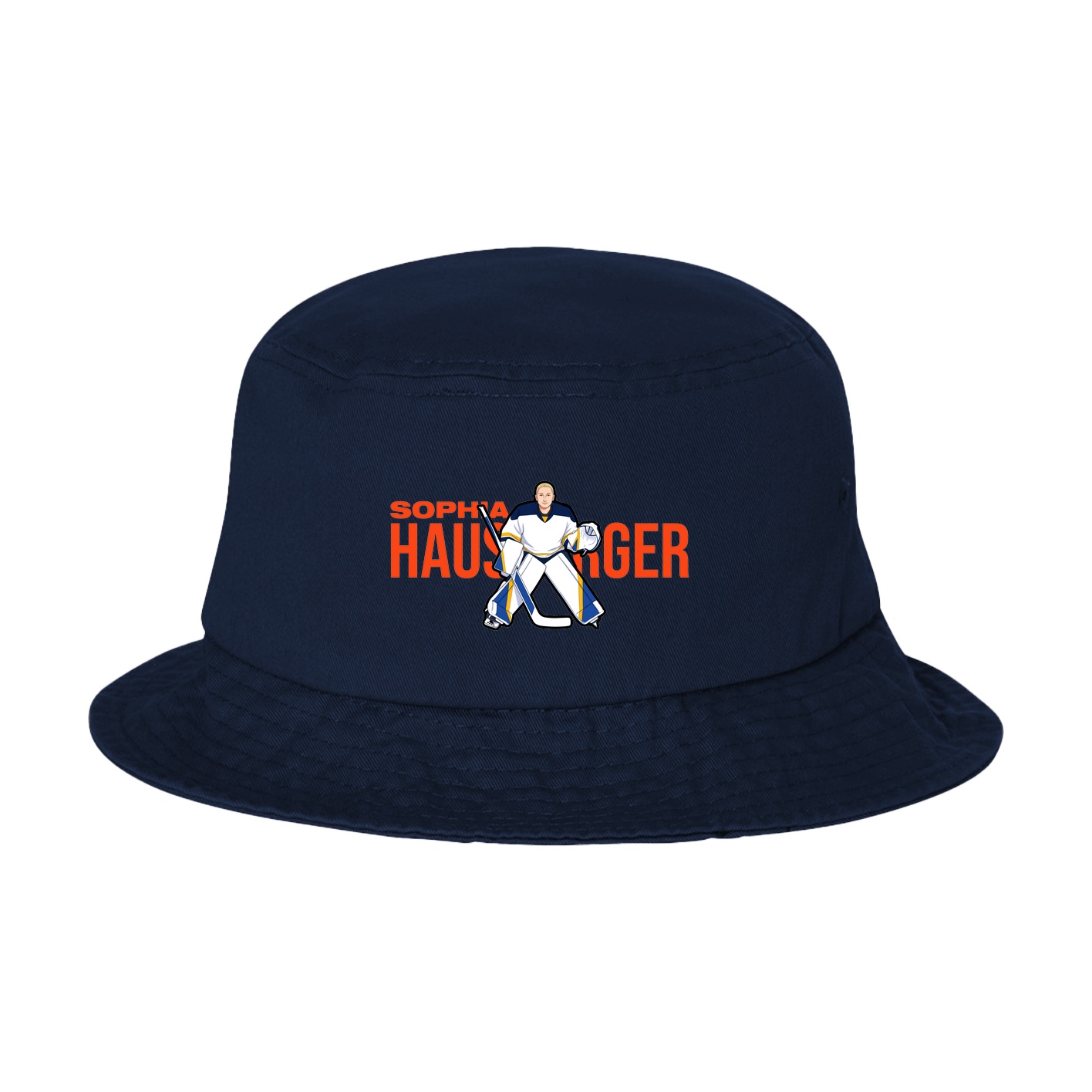 Bucket Cap — Player Name in Navy