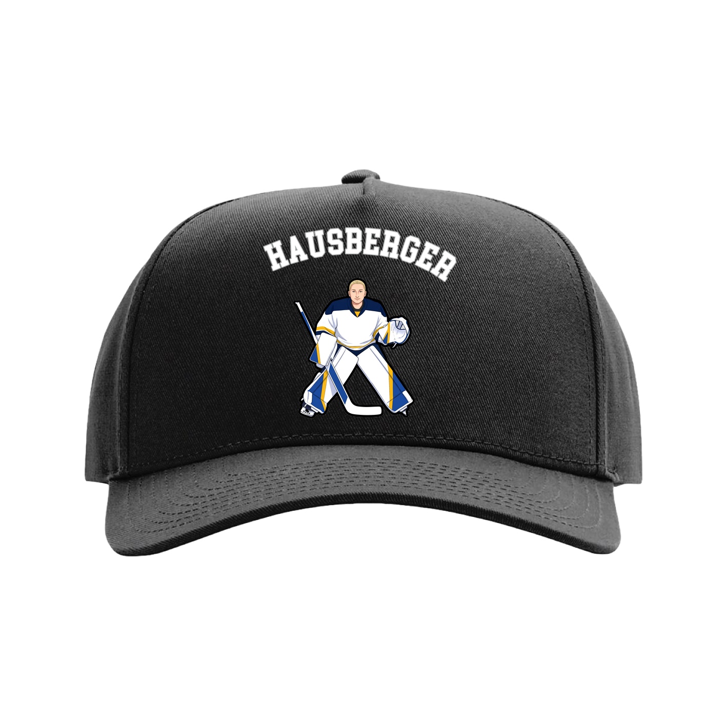 Full Fabric Five-Panel Champ Cap — Shirsey Arch in Black