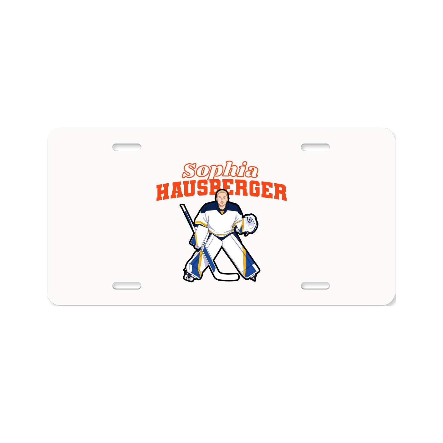 License Plate — Name Arch in Classic