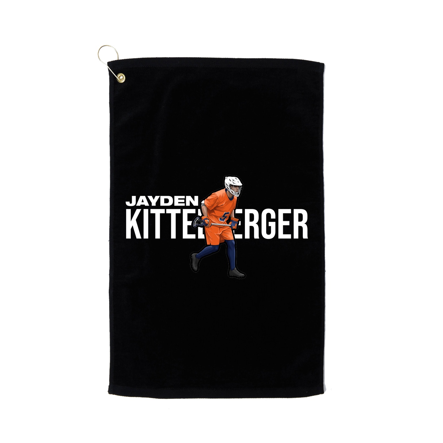 Golf Towel — Player Name in Black