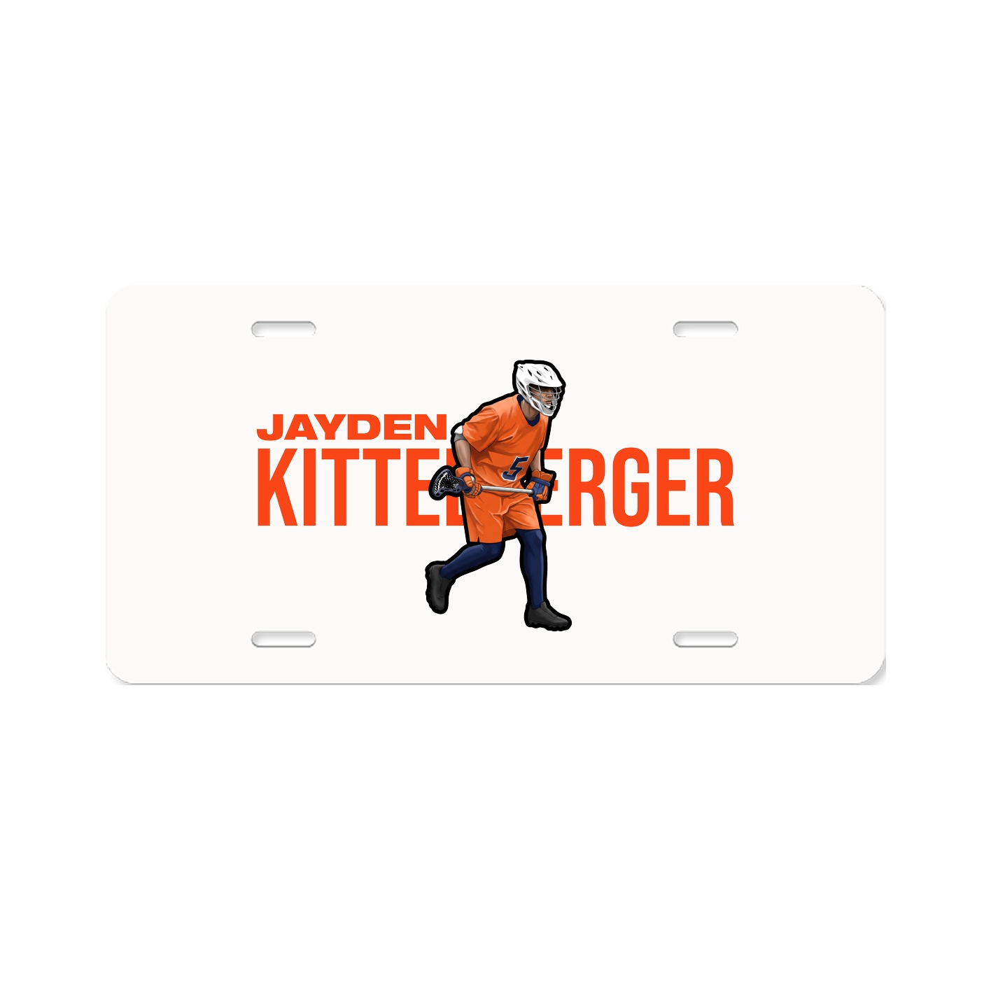 License Plate — Player Name in Classic