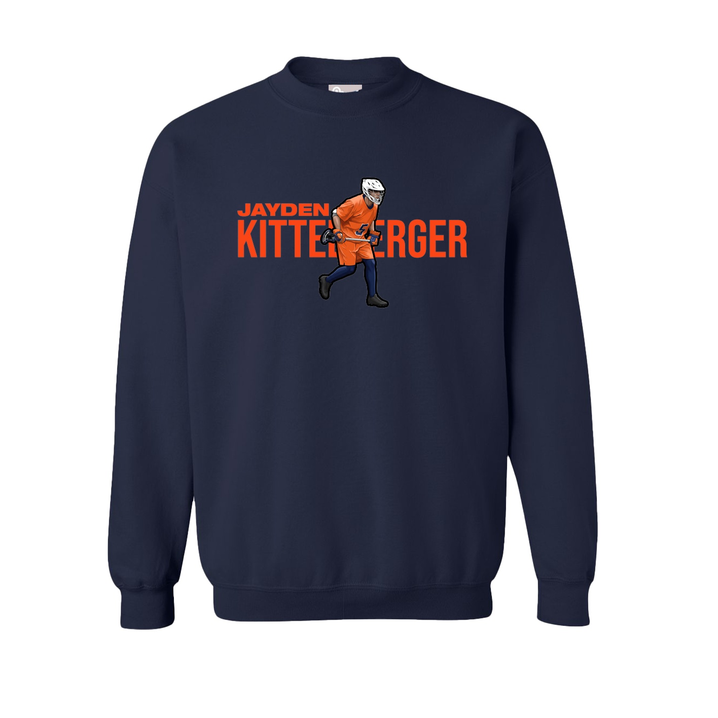 Fleece Crew — Player Name in Navy