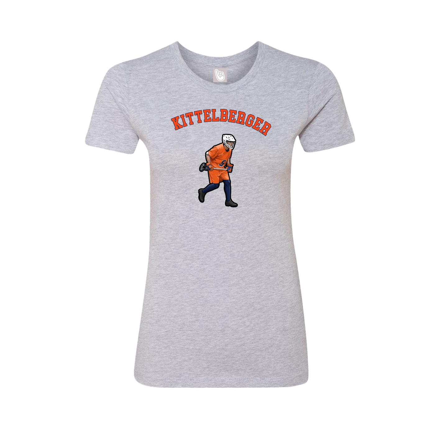 Fitted Women's Tee — Shirsey Arch in Grey