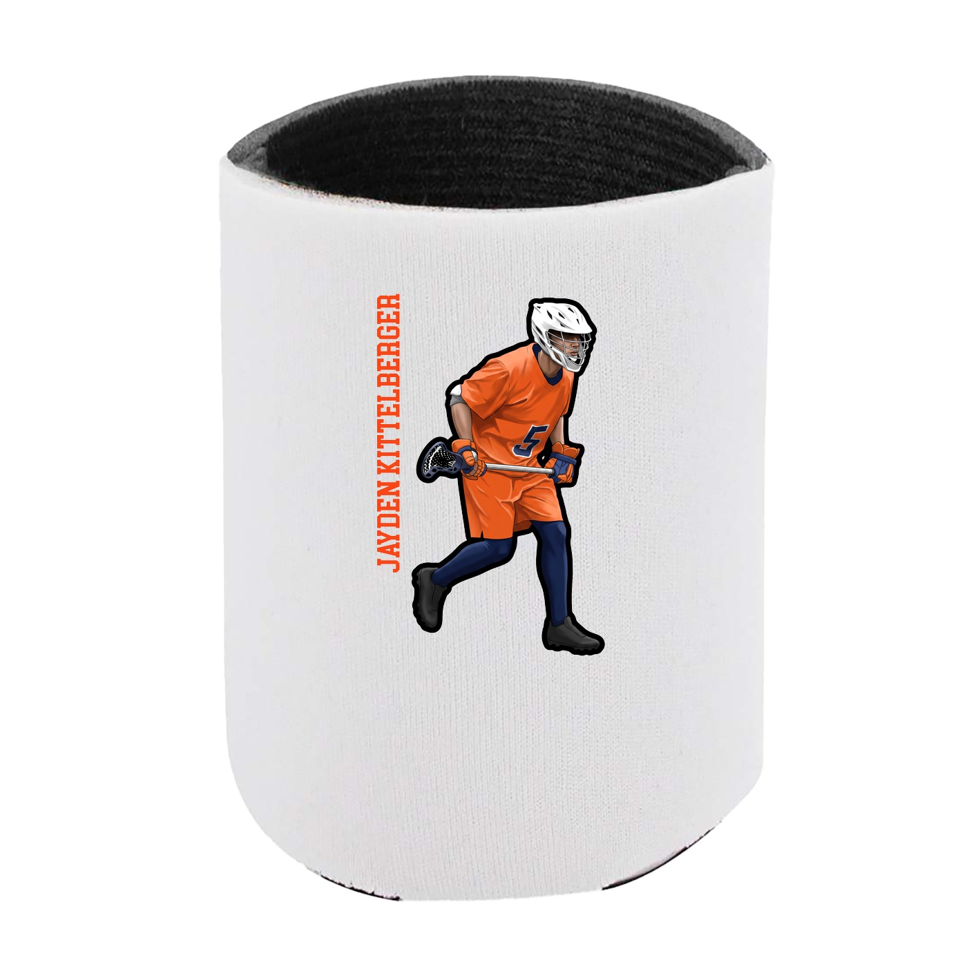 Can Holder — Name Vertical in White