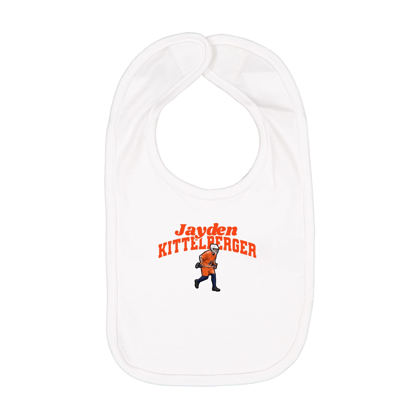 Infant Bib — Signature Arch in White