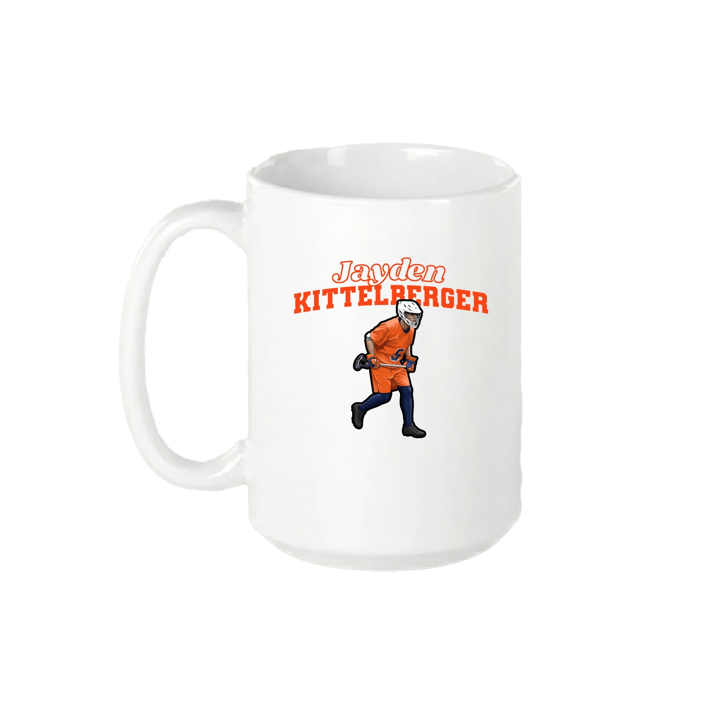 15oz Coffee Mug — Name Arch in White