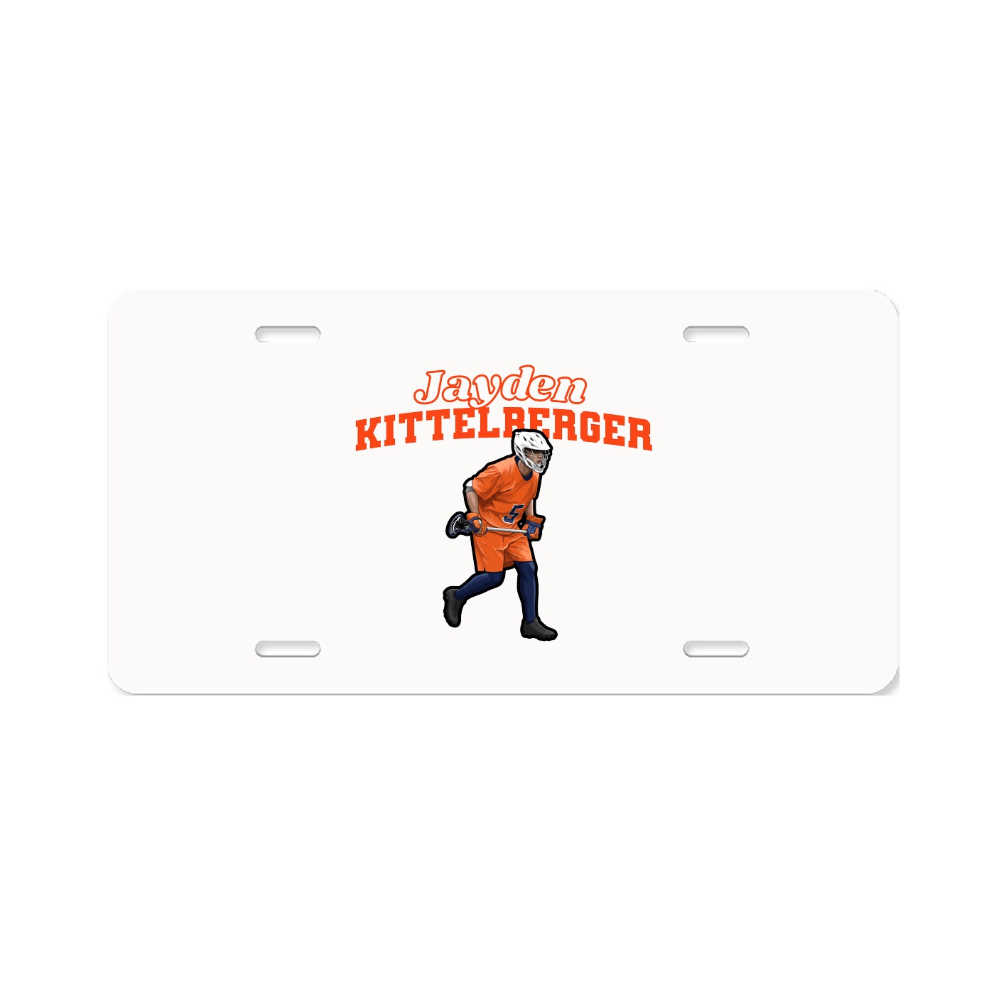 License Plate — Name Arch in Classic