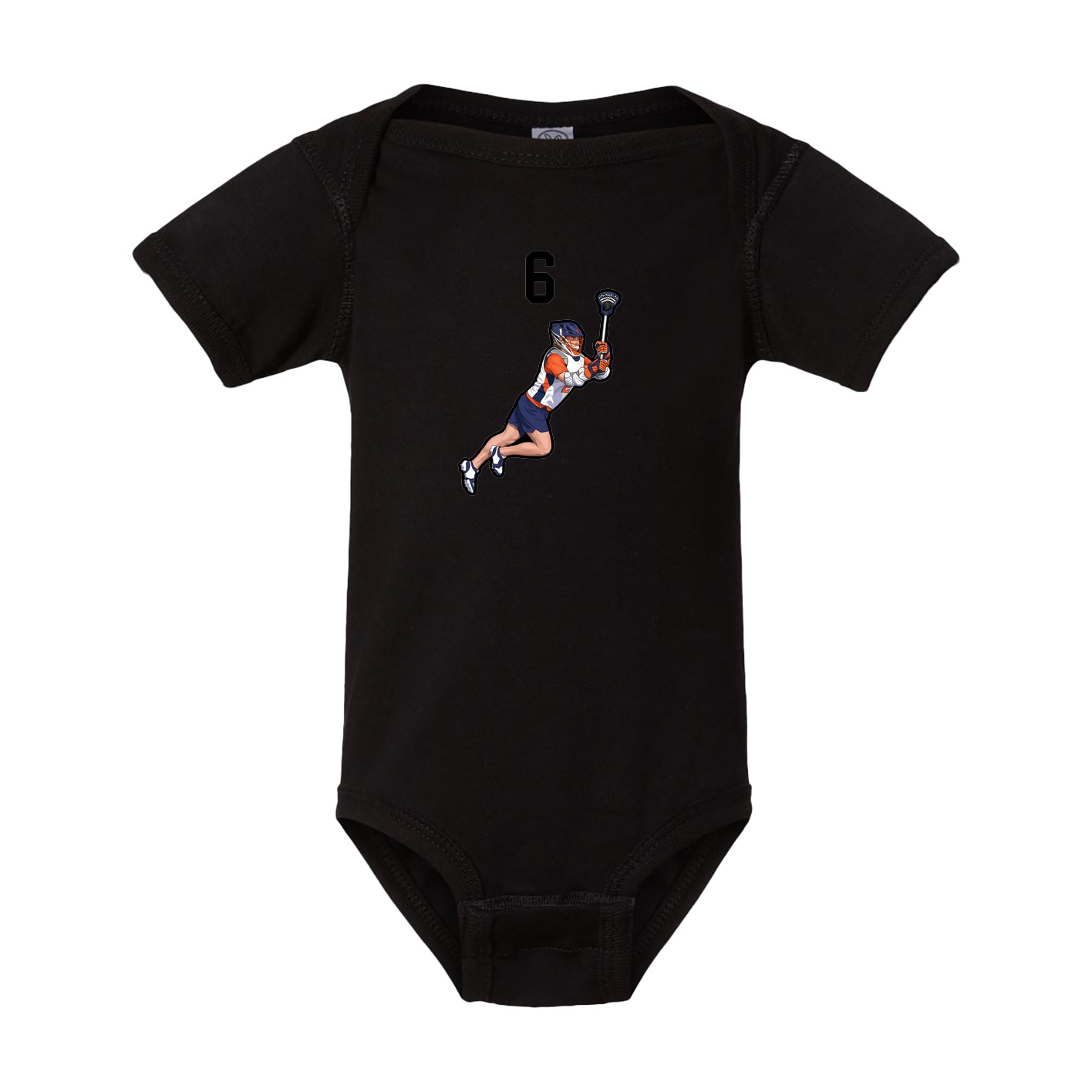 Baby Onesie — Number Top in Black