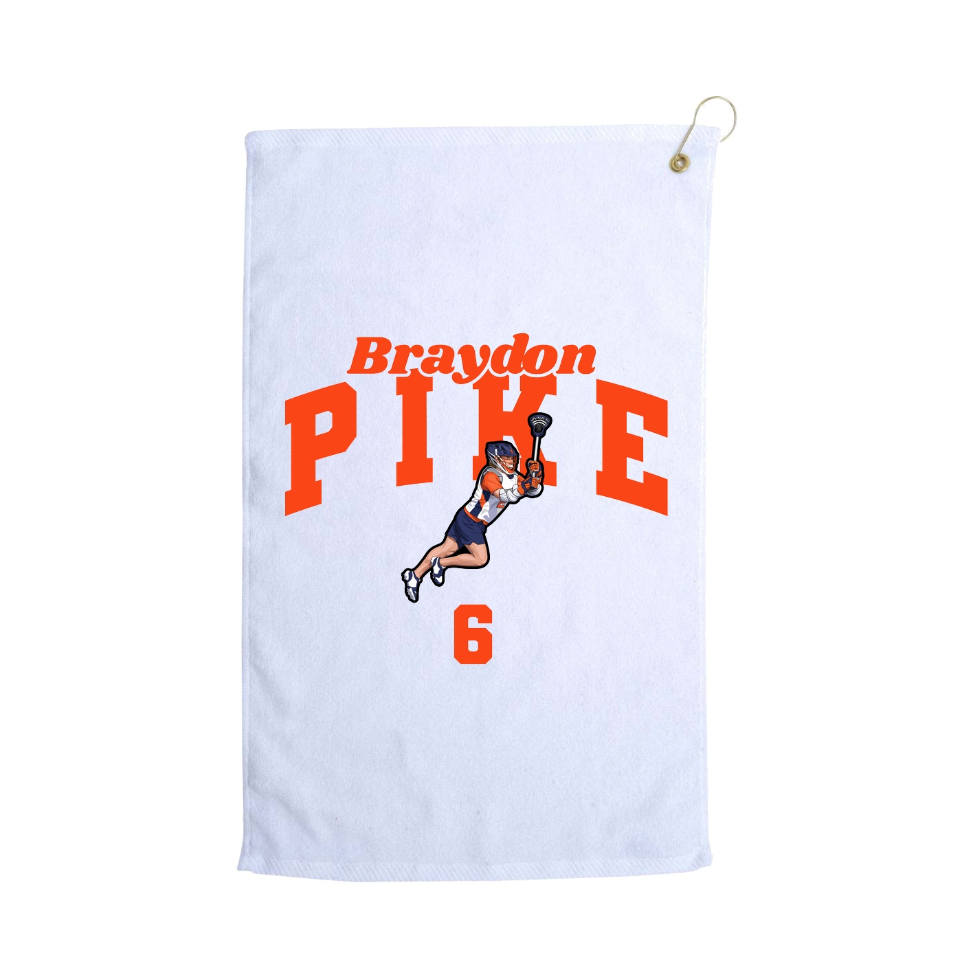Golf Towel — Signature Arch in White