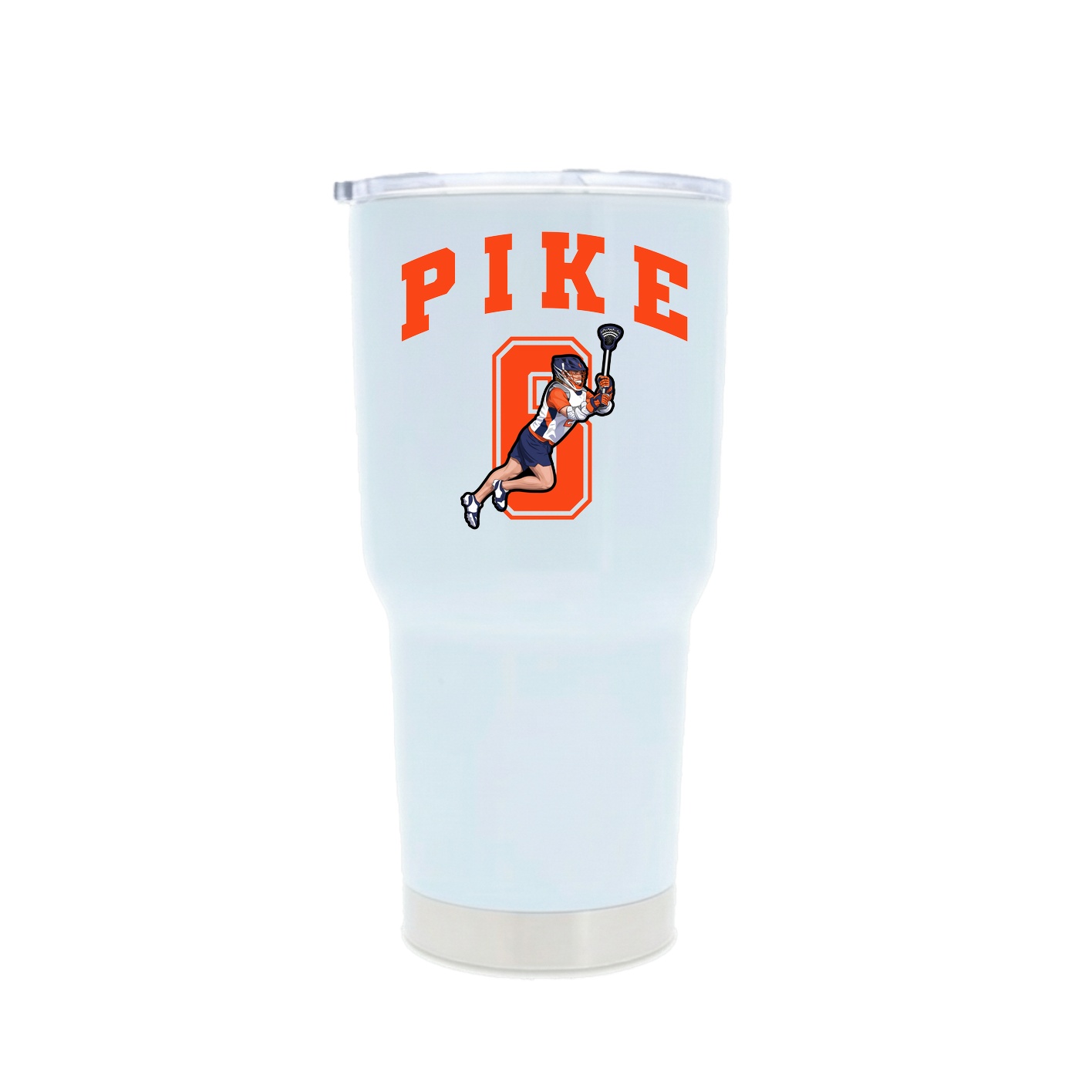 30oz Stainless Steel Tumbler — Number in White