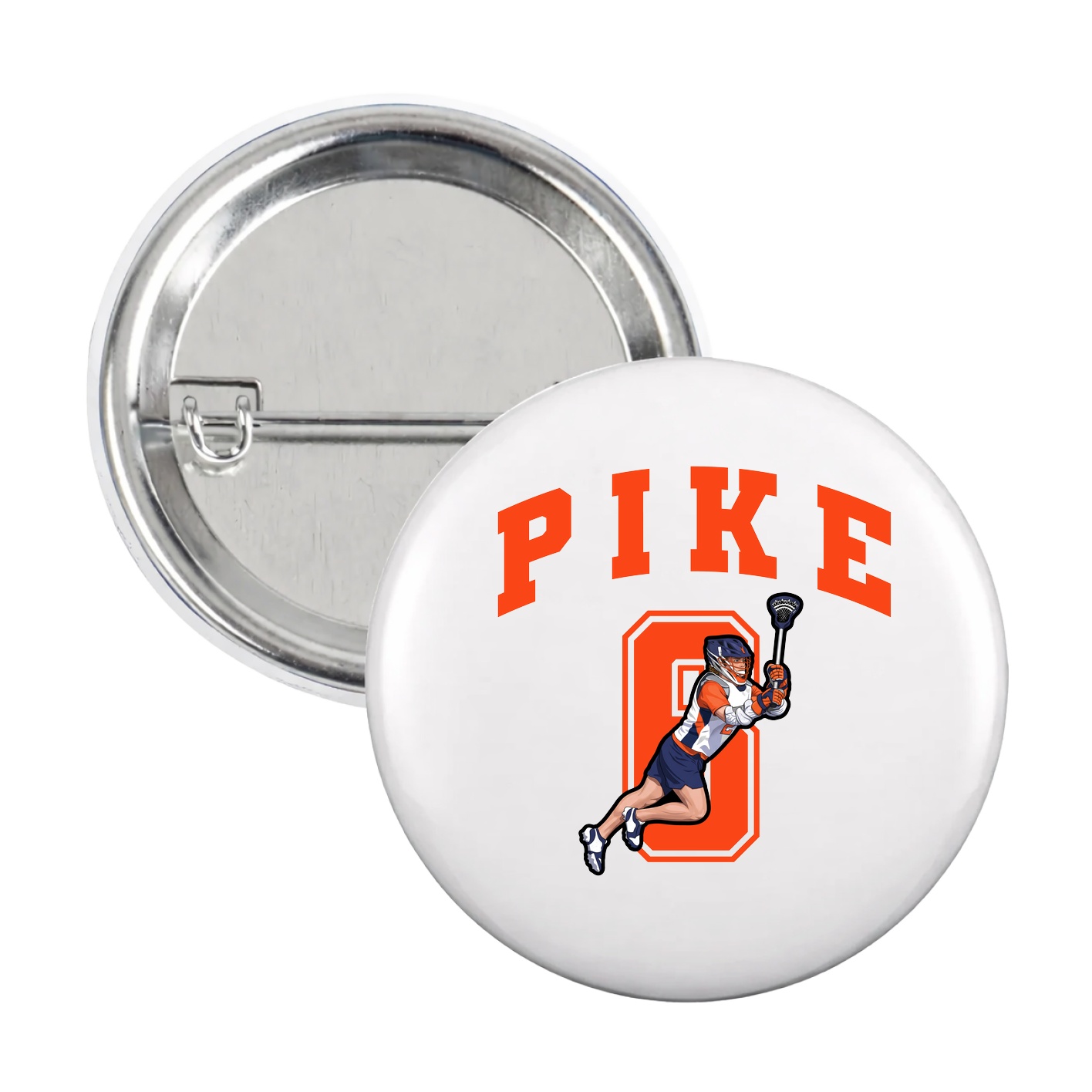 Game Day Button — Number in White