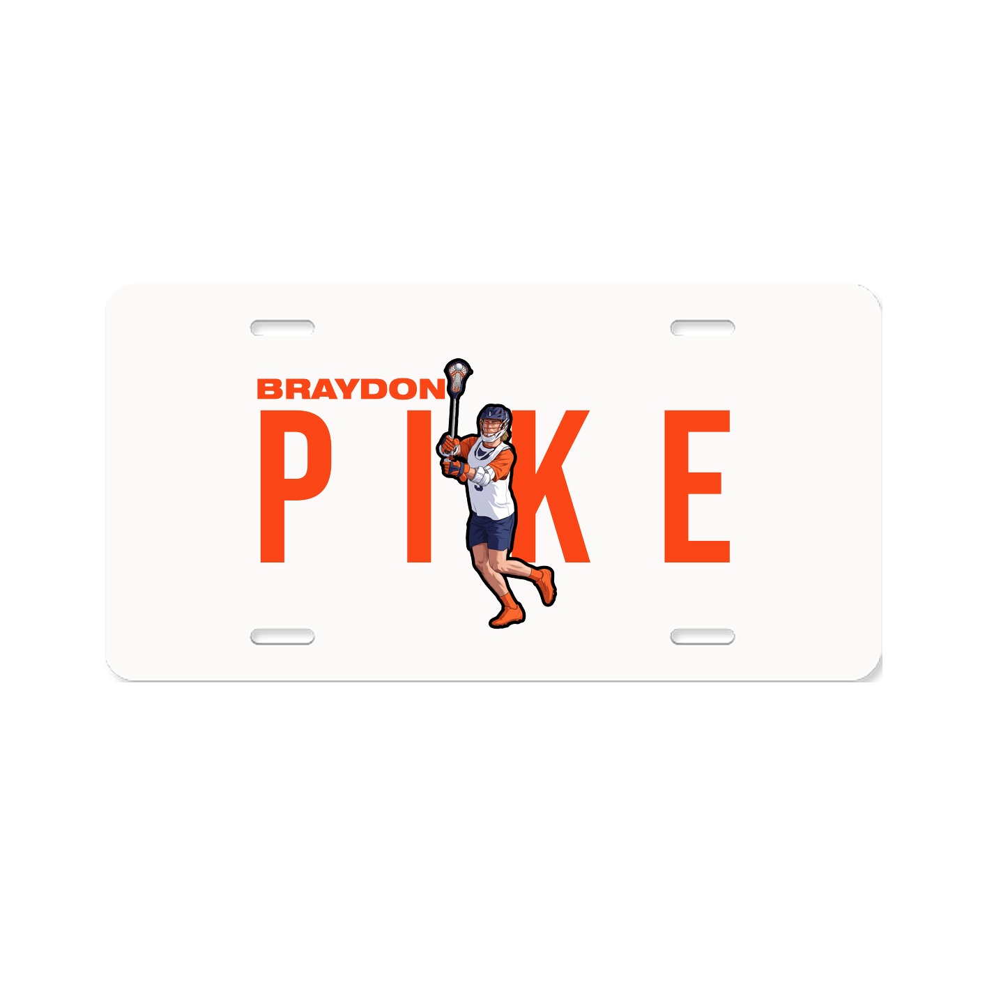 License Plate — Player Name in Classic