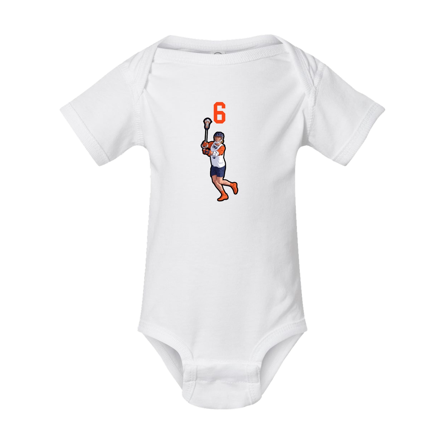 Baby Onesie — Number Top in White