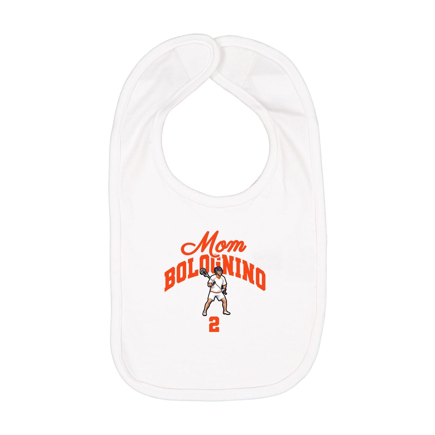 Infant Bib — Mothers Day Arch in White