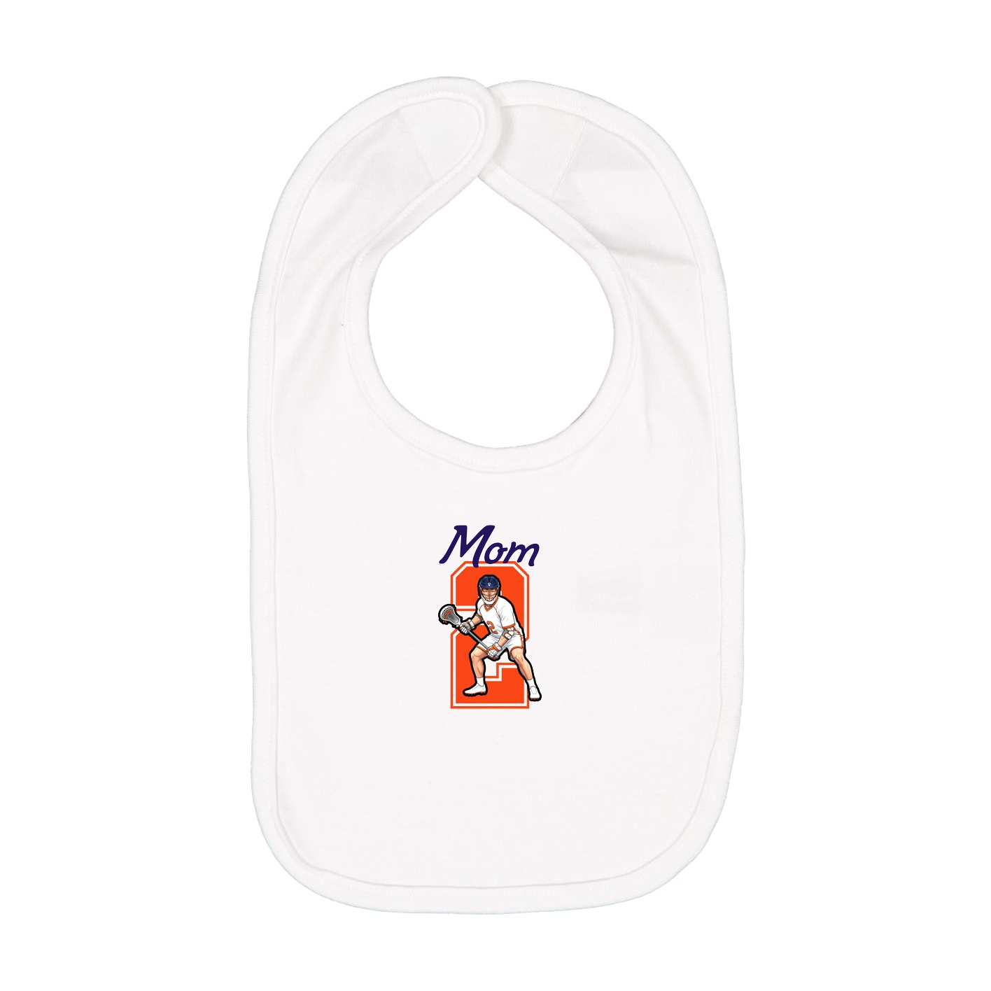 Infant Bib — Mothers Day Shirsey in White