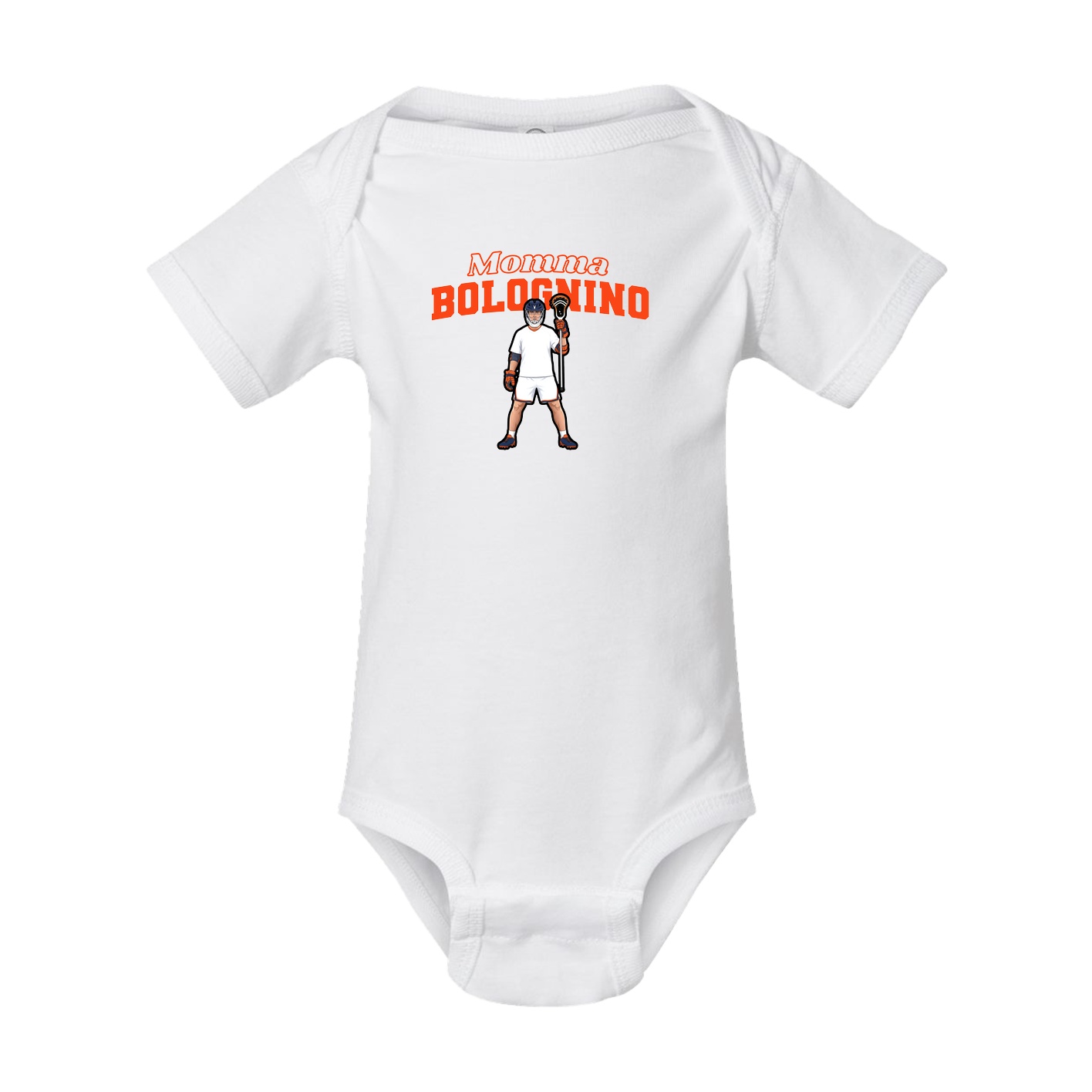 Baby Onesie — Mothers Day Block in White