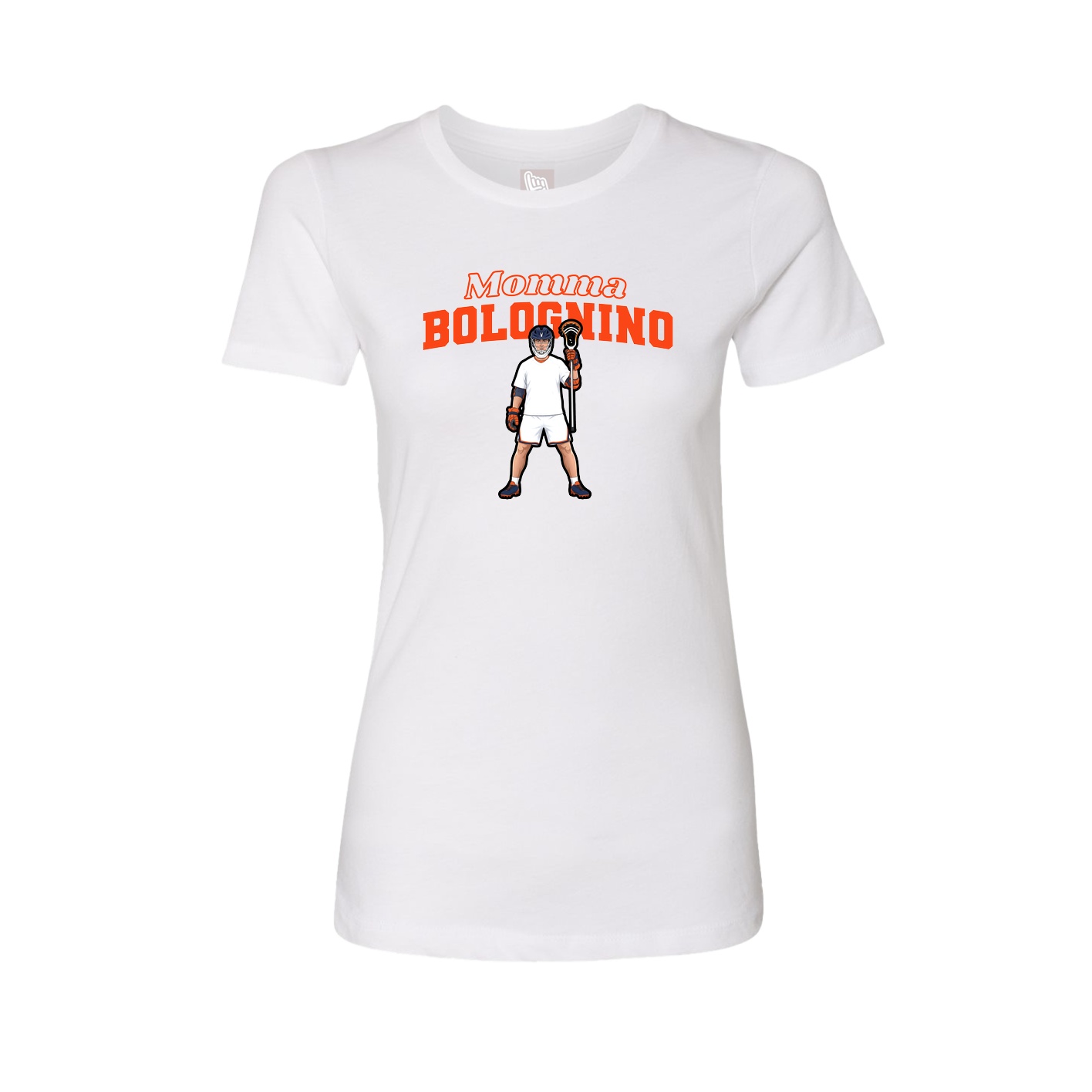 Womens Tee — Mothers Day Block in White