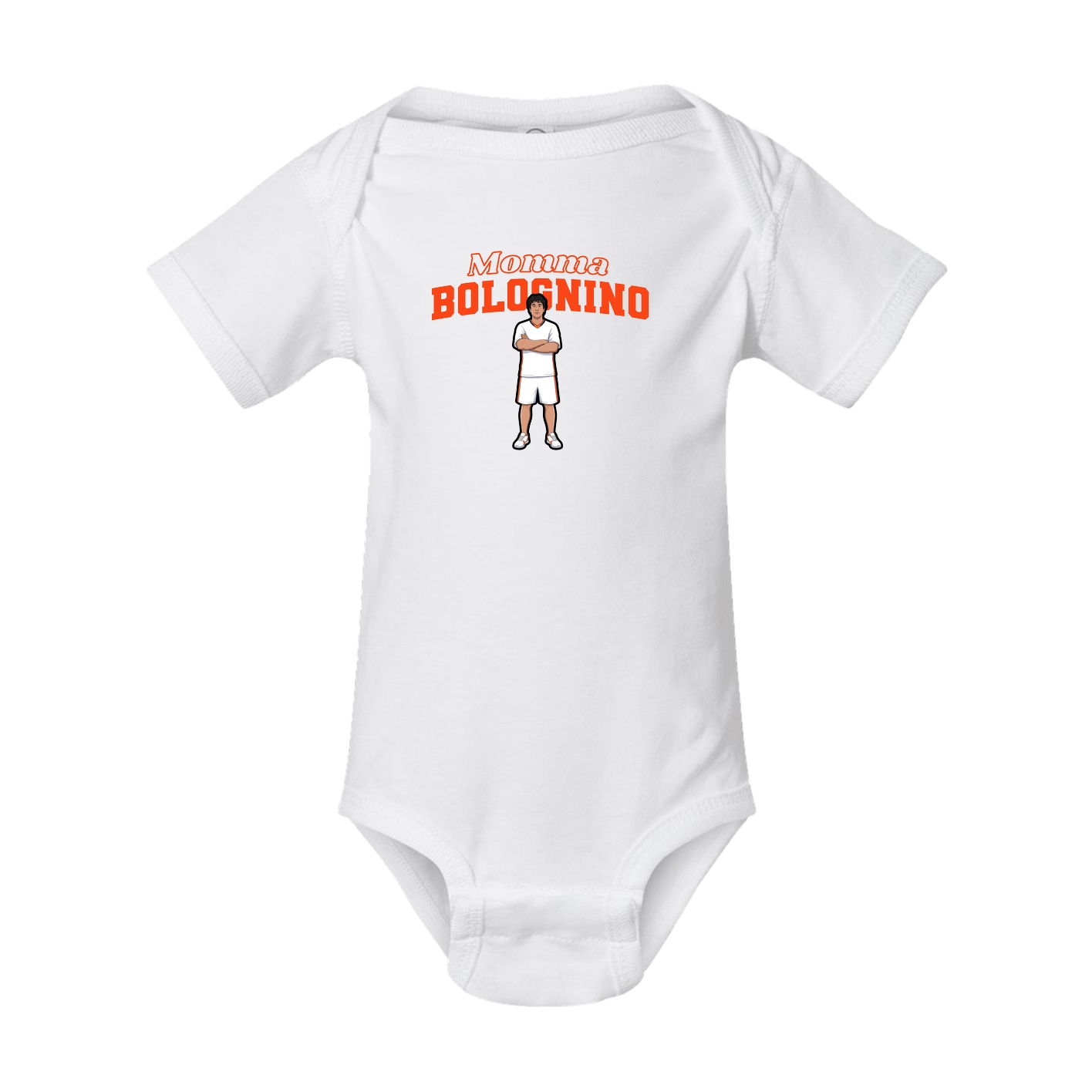 Baby Onesie — Mothers Day Block in White