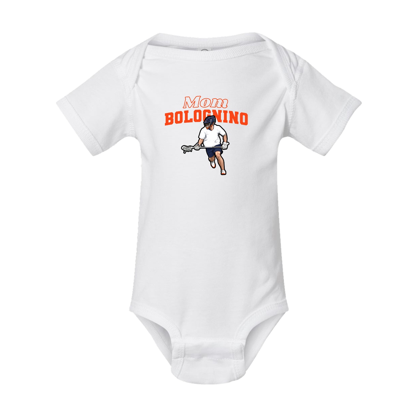 Baby Onesie — Mothers Day Block in White