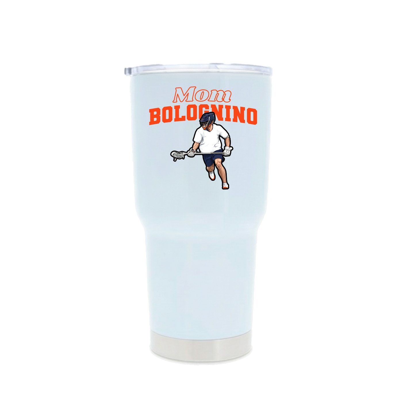 30oz Stainless Steel Tumbler — Mothers Day Block in White